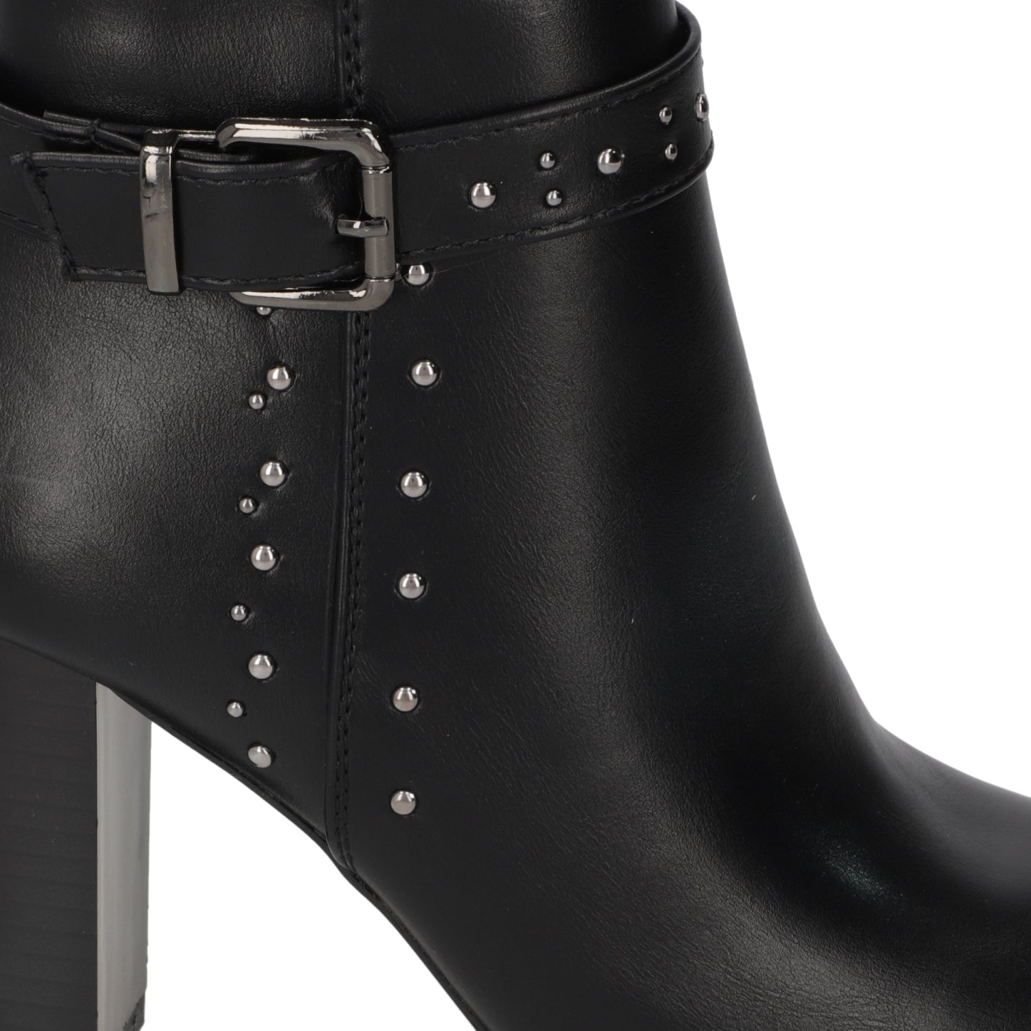 Botin Taco Ancho 10 cm Negro Agua de Coco 35 / Negro