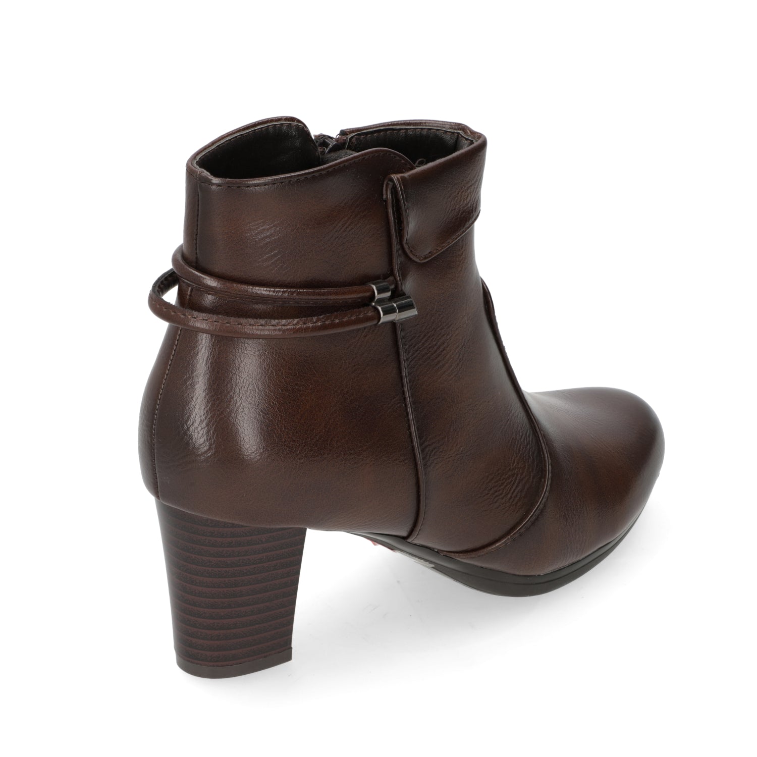 Botin Taco Ancho 10 cm Café Dorette 35 / Café