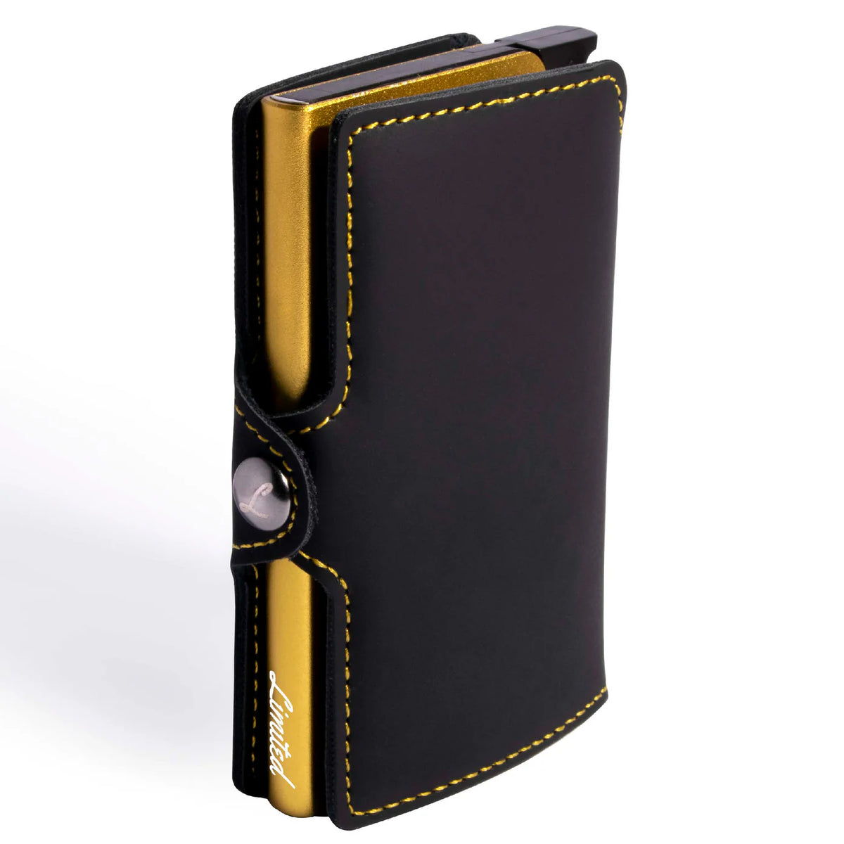 Billetera Slim Black Yellow Limited