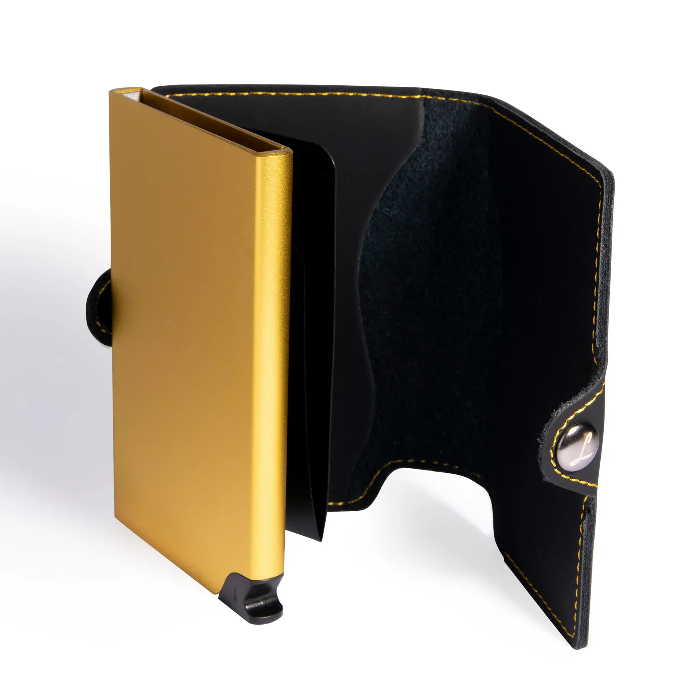 Billetera Slim Black Yellow Limited