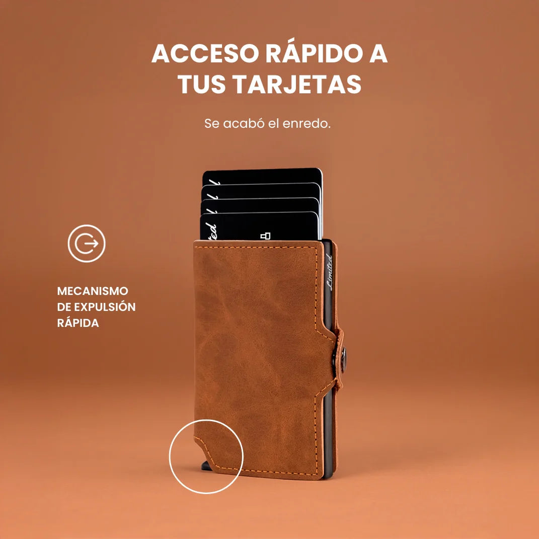 Billetera Slim Brown and black Limited