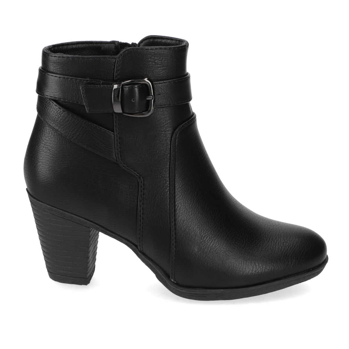 Botin Taco Ancho 7 cm Negro Agua de Coco 35 / Negro