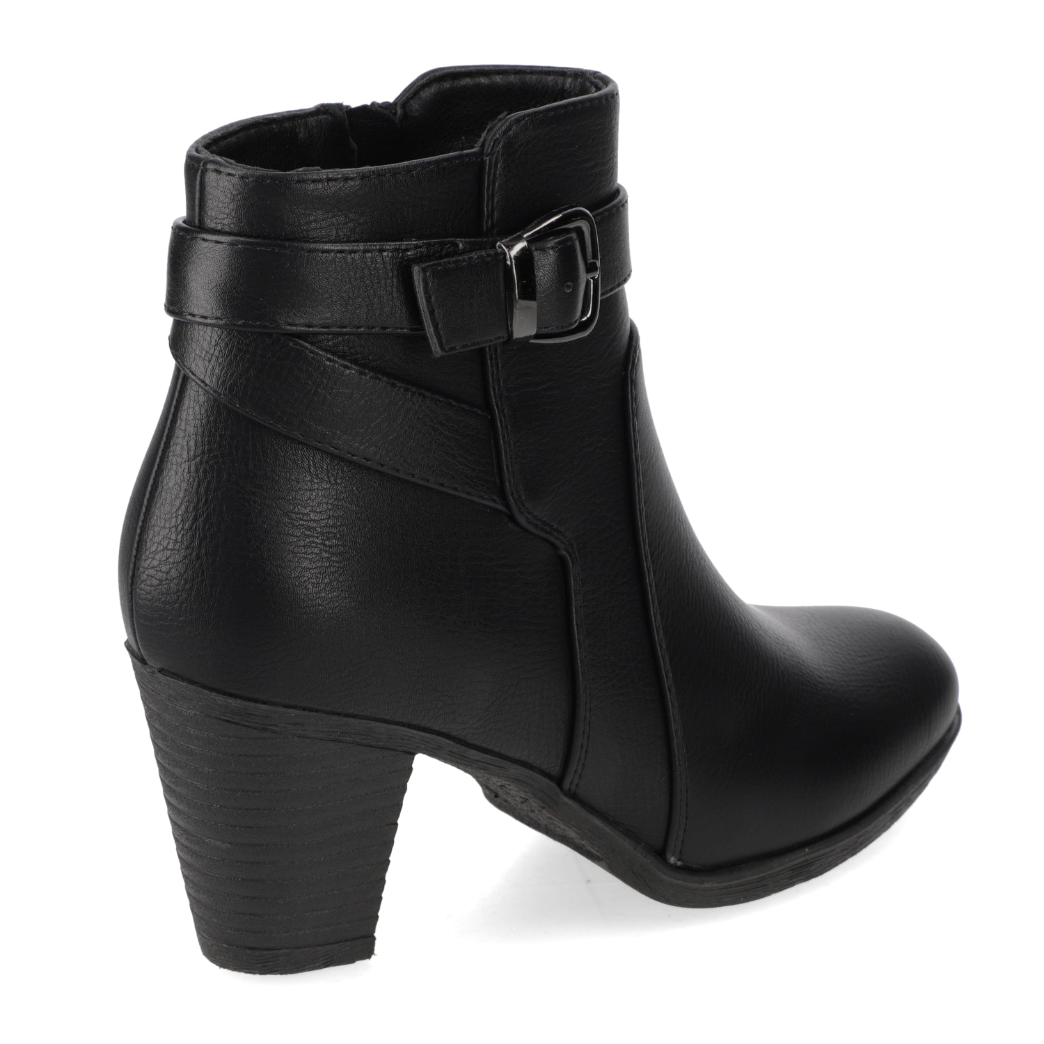 Botin Taco Ancho 7 cm Negro Agua de Coco 35 / Negro