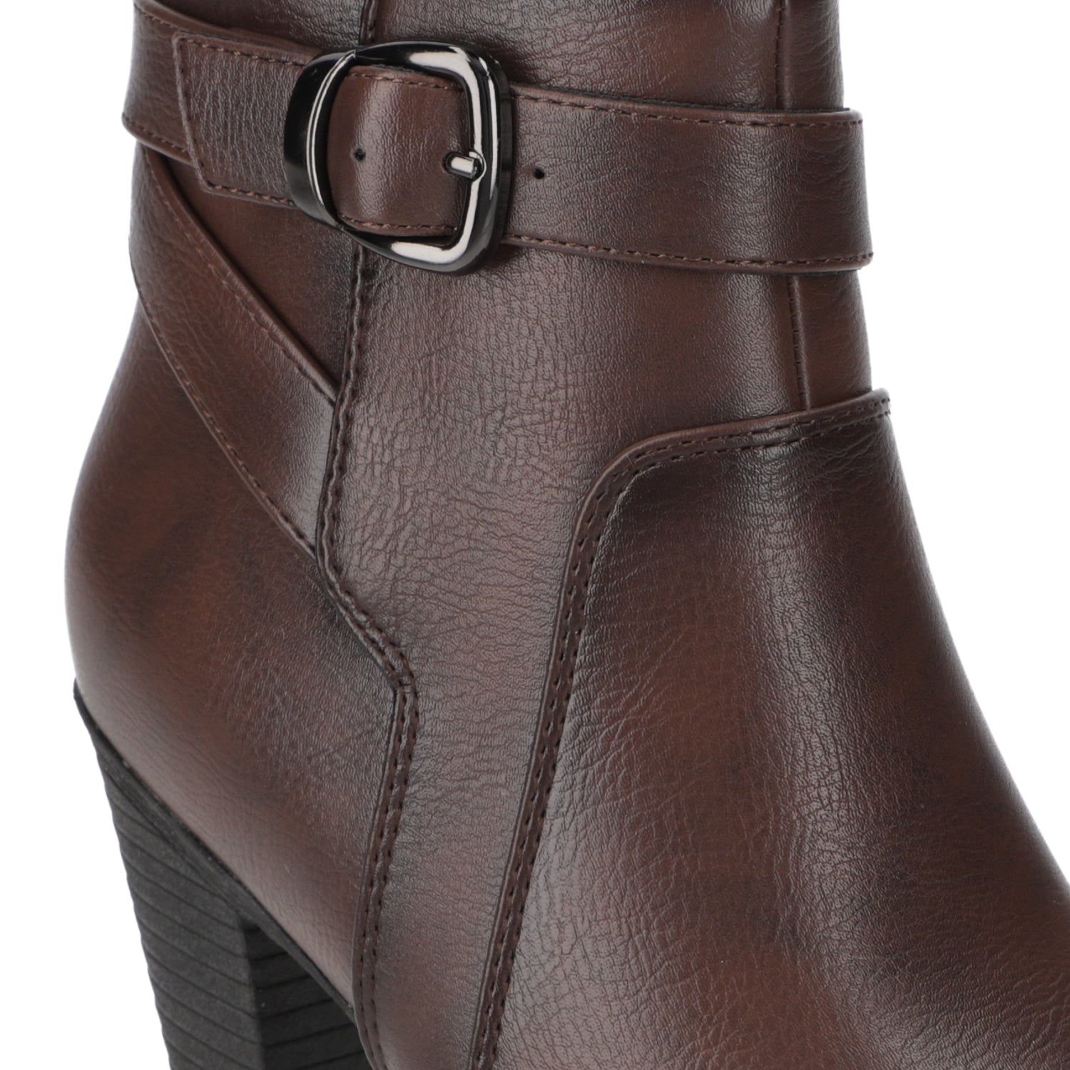 Botin Taco Ancho 7 cm CafŽ Agua de Coco 35 / CafŽ