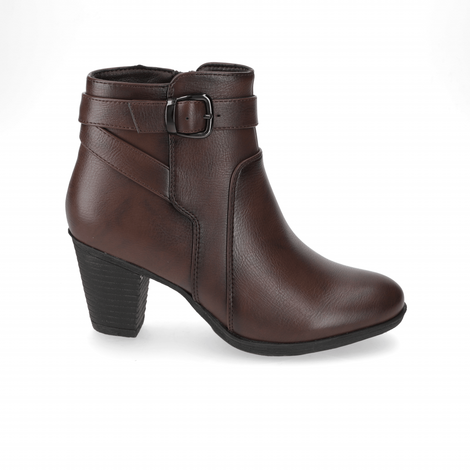 Botin Taco Ancho 7 cm CafŽ Agua de Coco 35 / CafŽ
