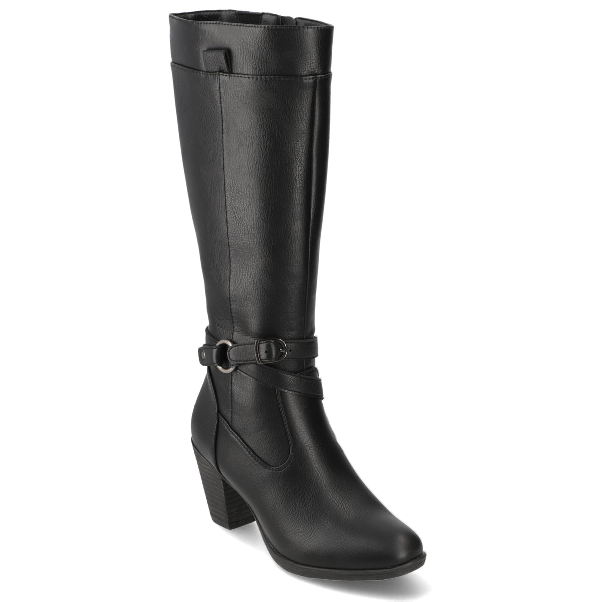 Bota Taco Ancho Negro Dorette