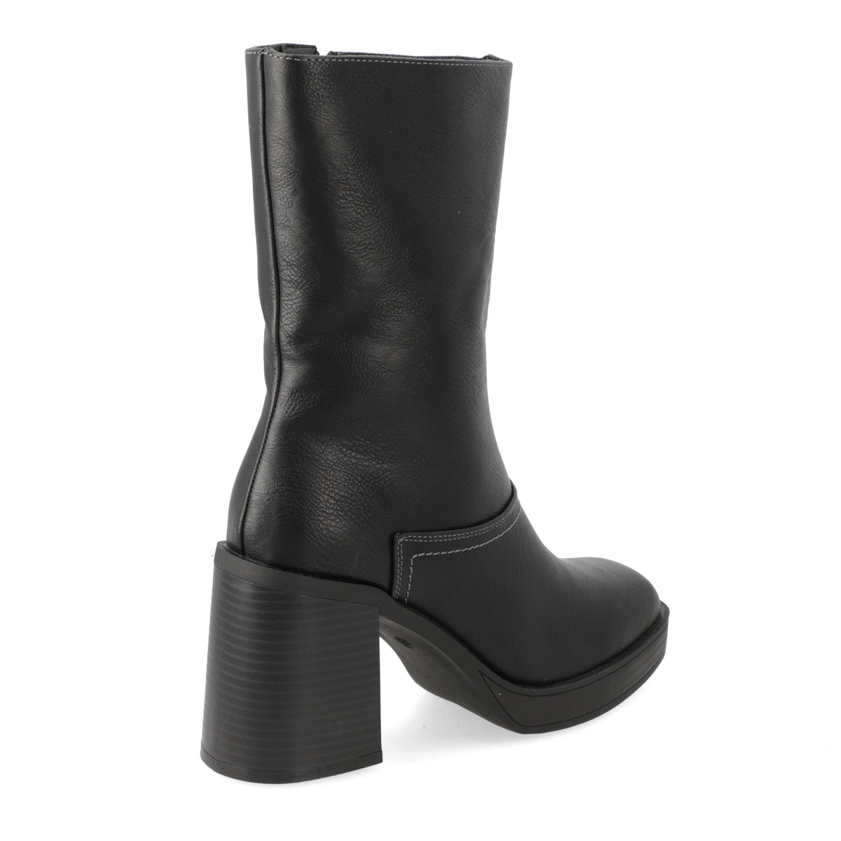 Bota Taco Ancho 7 cm Negro Agua de Coco 35 / Negro