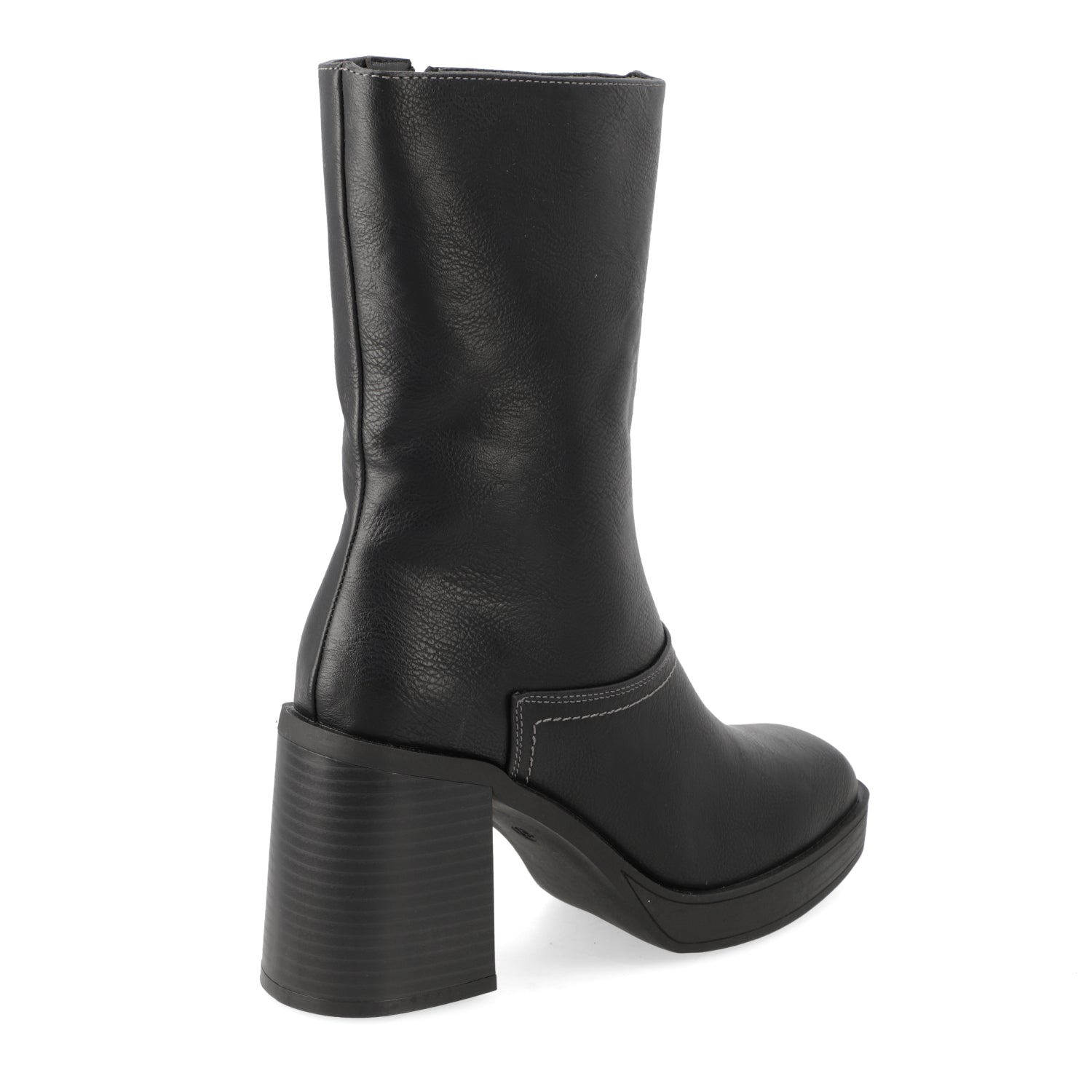 Bota Taco Ancho 7 cm Negro Agua de Coco 35 / Negro