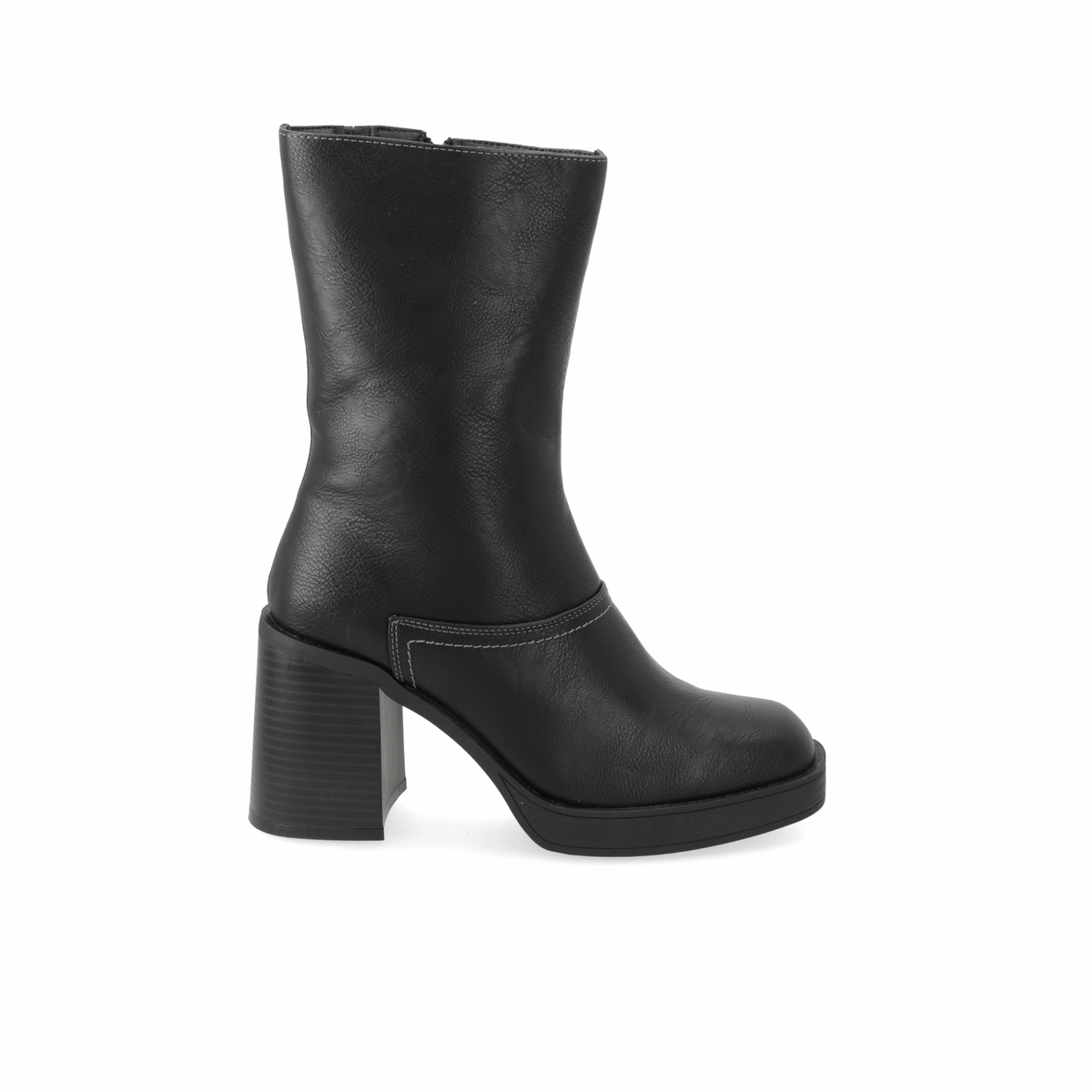 Bota Taco Ancho 7 cm Negro Agua de Coco 35 / Negro