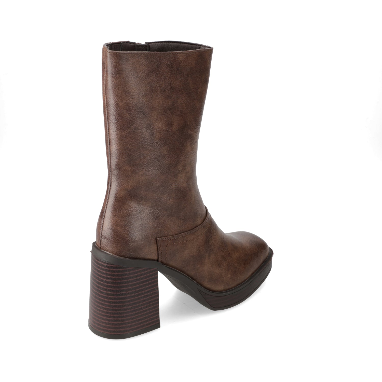 Bota Taco Ancho 7 cm Café New Walk 35 / Café