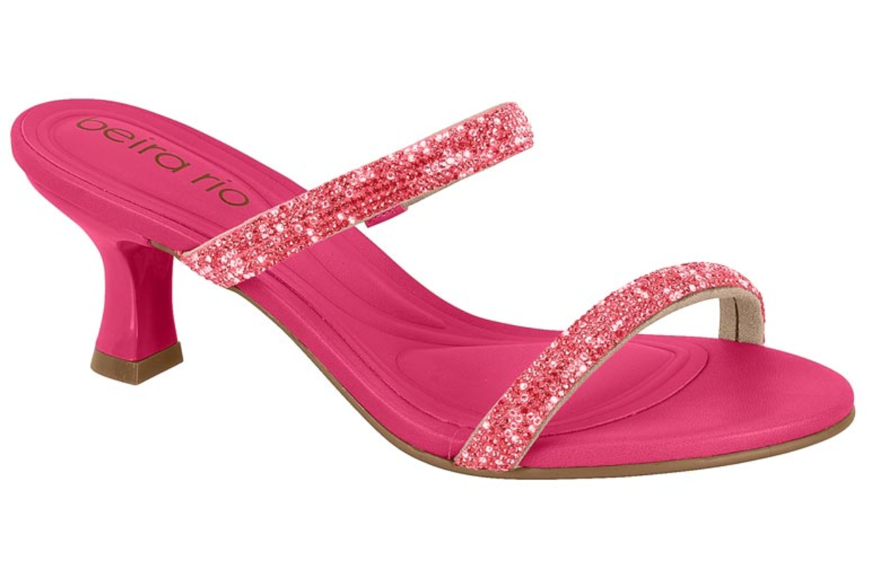 Sandalia Taco Cuadrado Beira Rio EcoCuero Pink 8453-221-7551-87730