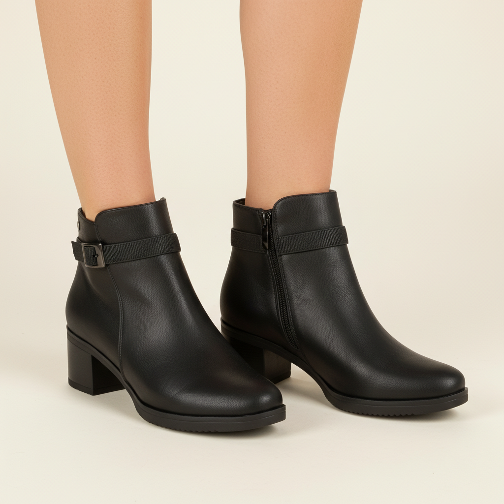 Botín Negro New Walk 35 / Negro