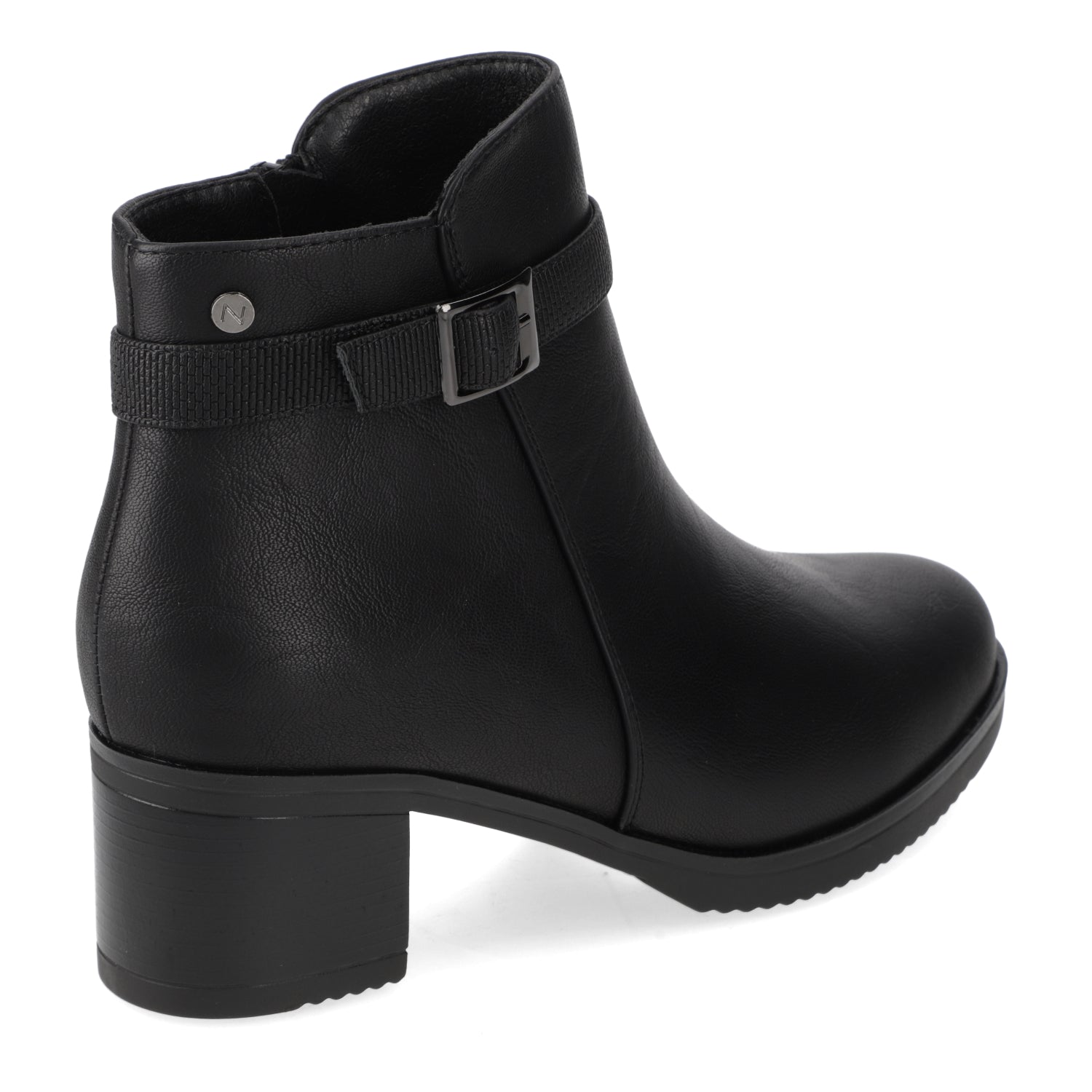 Botin Taco Ancho 5 cm Negro New Walk 35 / Negro