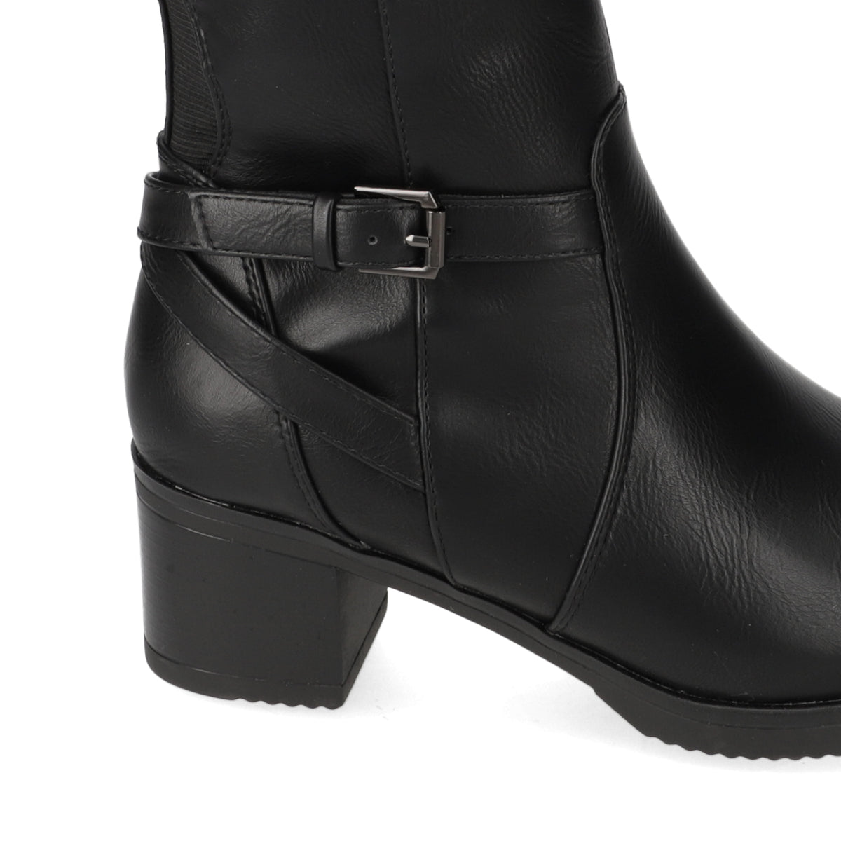 Bota Taco Ancho 5 cm Negro Agua de Coco 35 / Negro