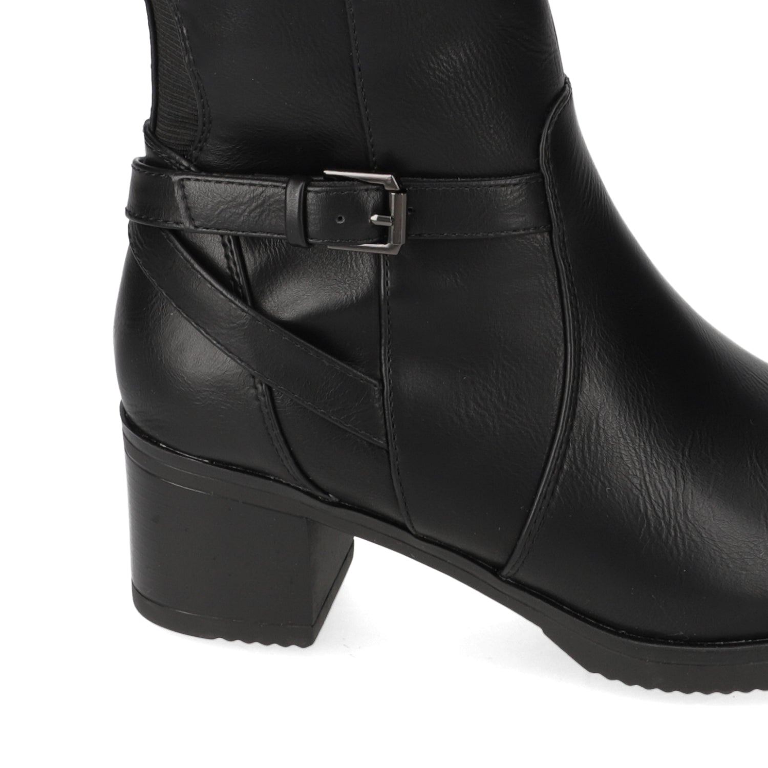 Bota Taco Ancho 5 cm Negro Agua de Coco 35 / Negro