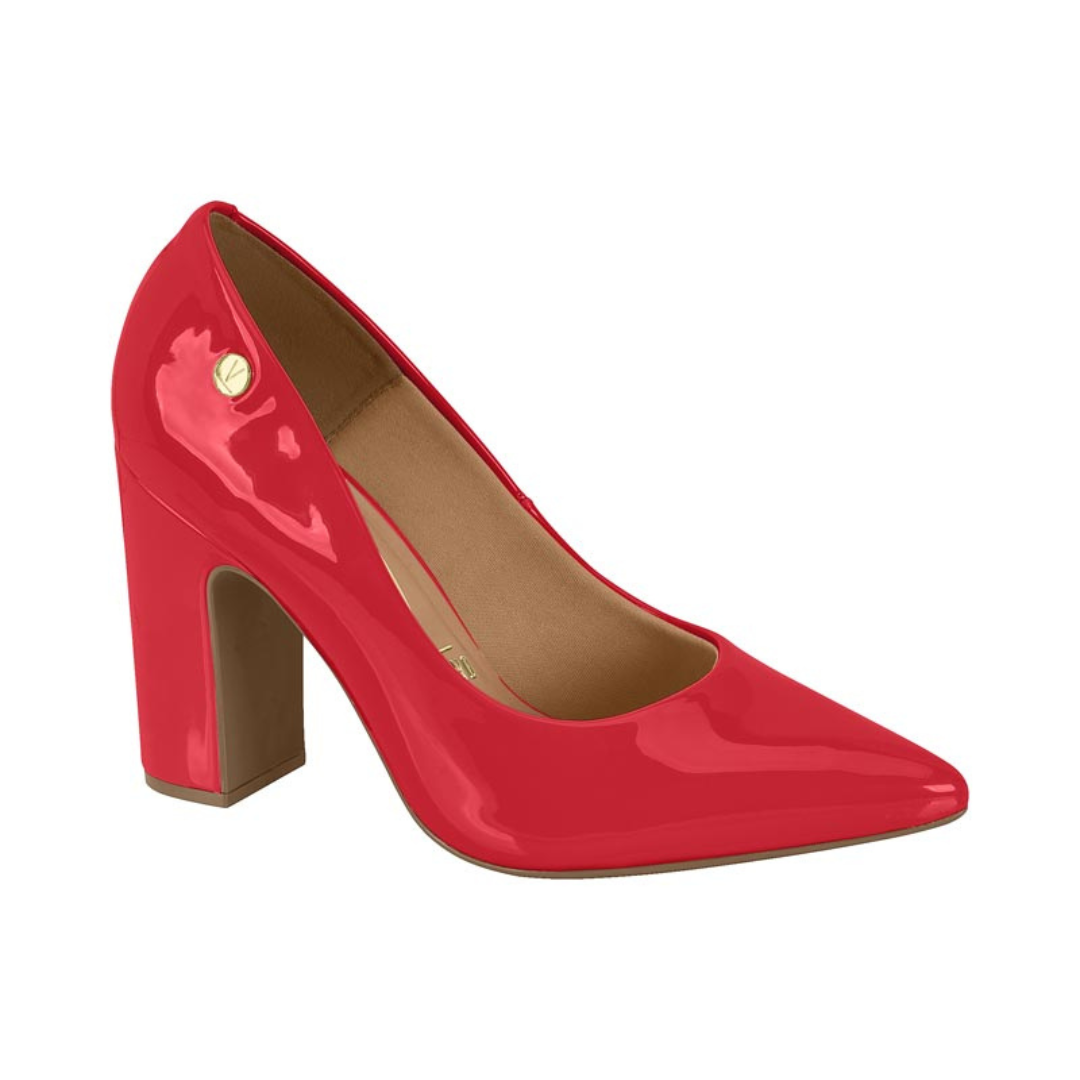 Taco Cuadrado Efecto Charol Rojo 1285-400-13488-86347