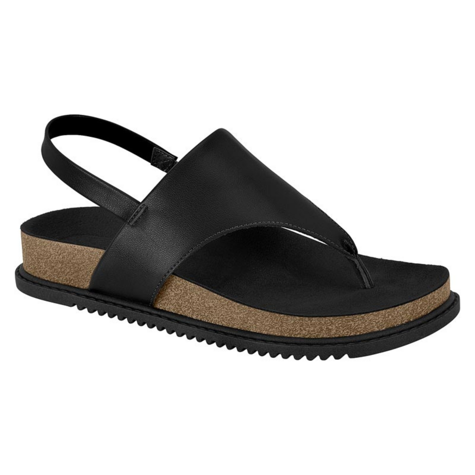 Sandalia Eco Cuero Negra 34 / Negro