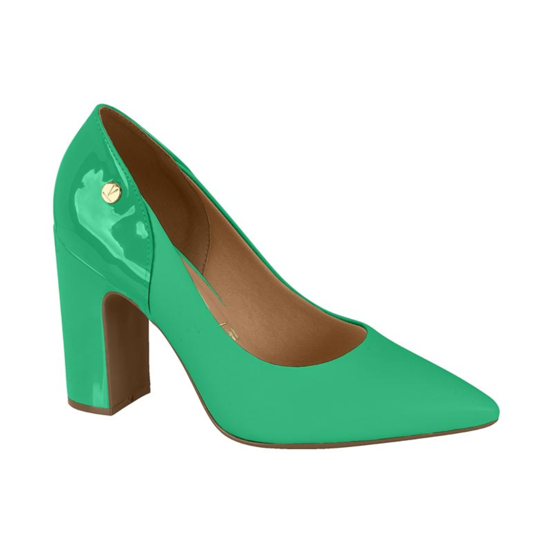 Zapato Taco Cuadrado Vizzano EcoCuero Verde 34