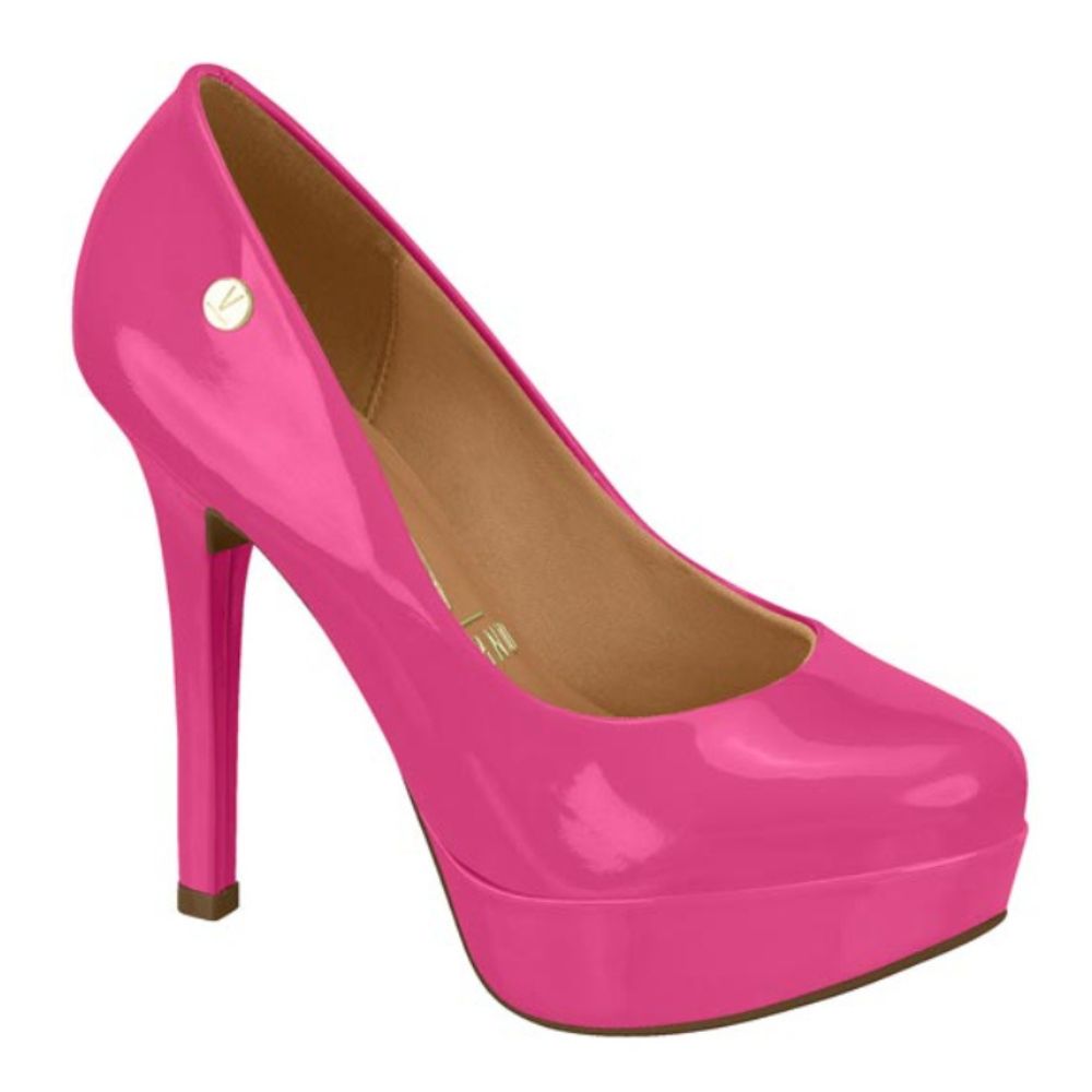 Zapato Taco Plataforma Vizzano Efecto Charol Pink 1830-501-13488-93371