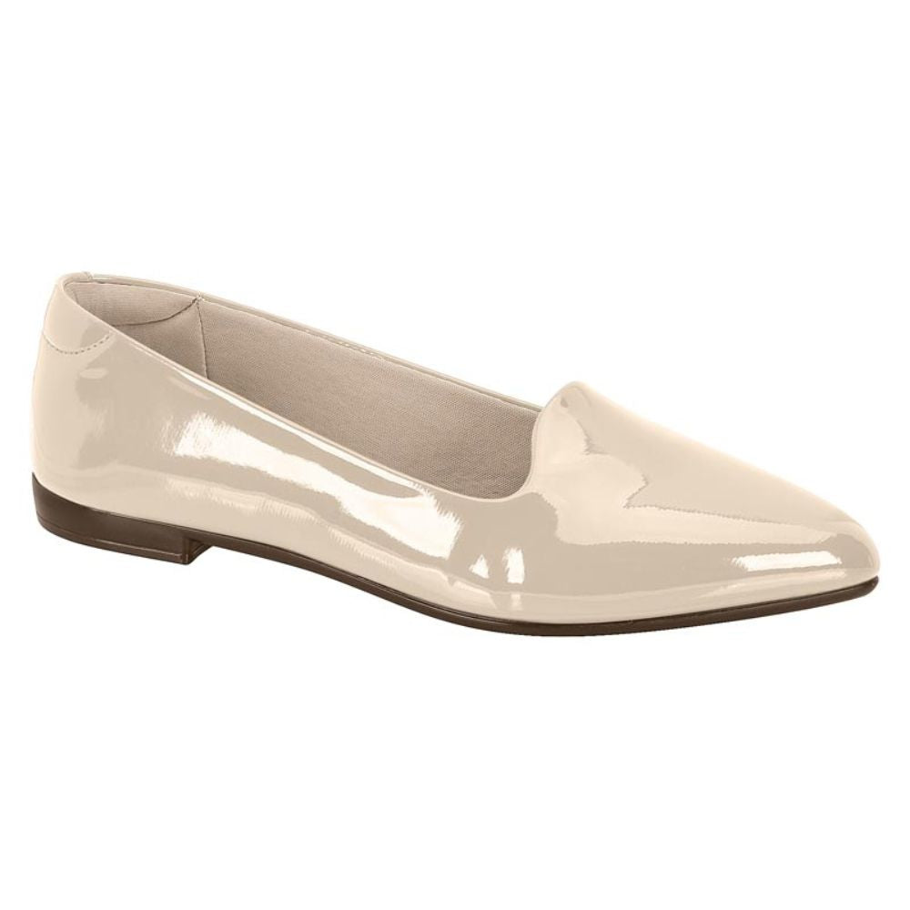 Ballerina Mujer Beira Rio Efecto Charol Crema 4136-394-6000-83517