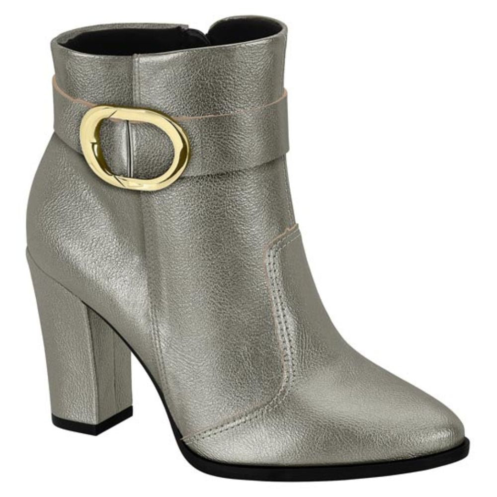 Botín Beira Rio Metalizados Plateado 35 / Plateado