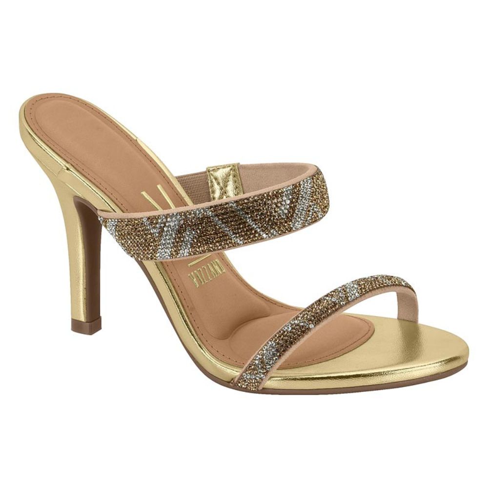 Sandalia Taco Aguja Vizzano Metalizado Dorado 6249-789-25256-93281