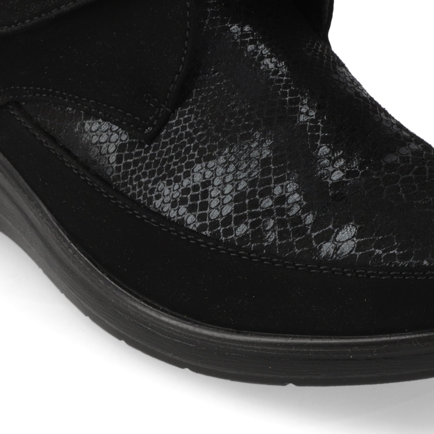Botines Taco Cu–a Negro New Walk 35 / Negro