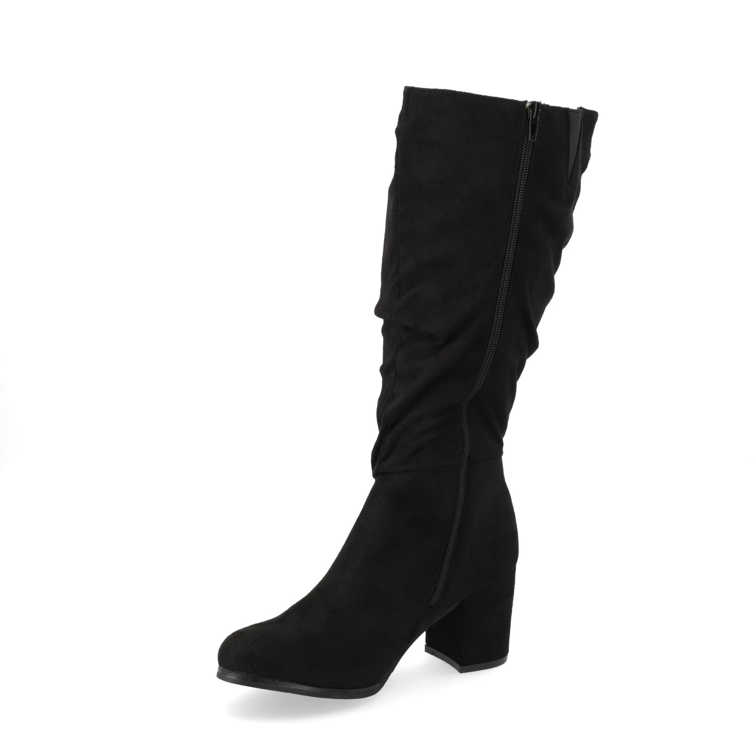 Bota Taco Ancho 10 cm Negro New Walk 35 / Negro