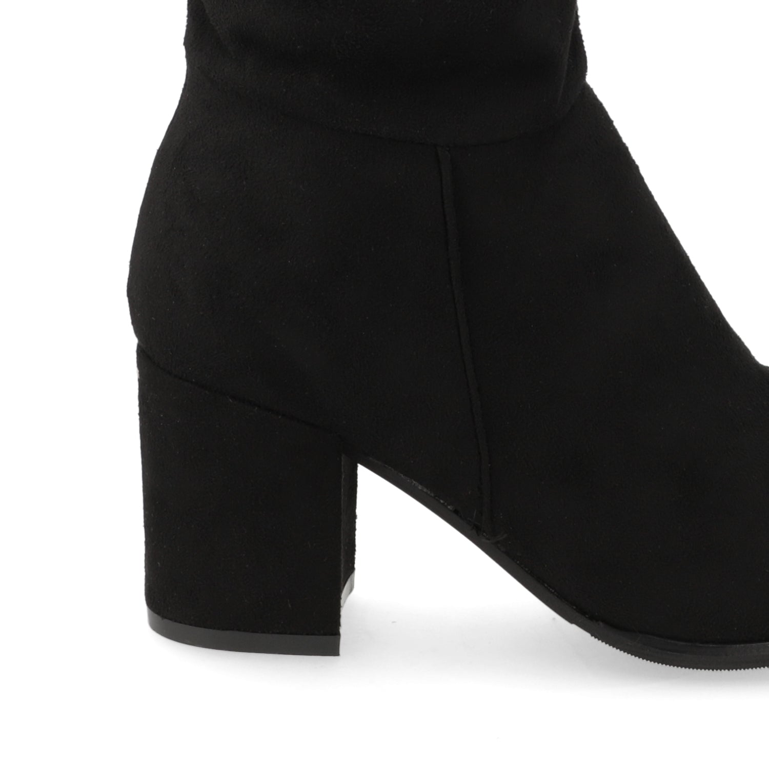 Bota Taco Ancho 10 cm Negro New Walk 35 / Negro