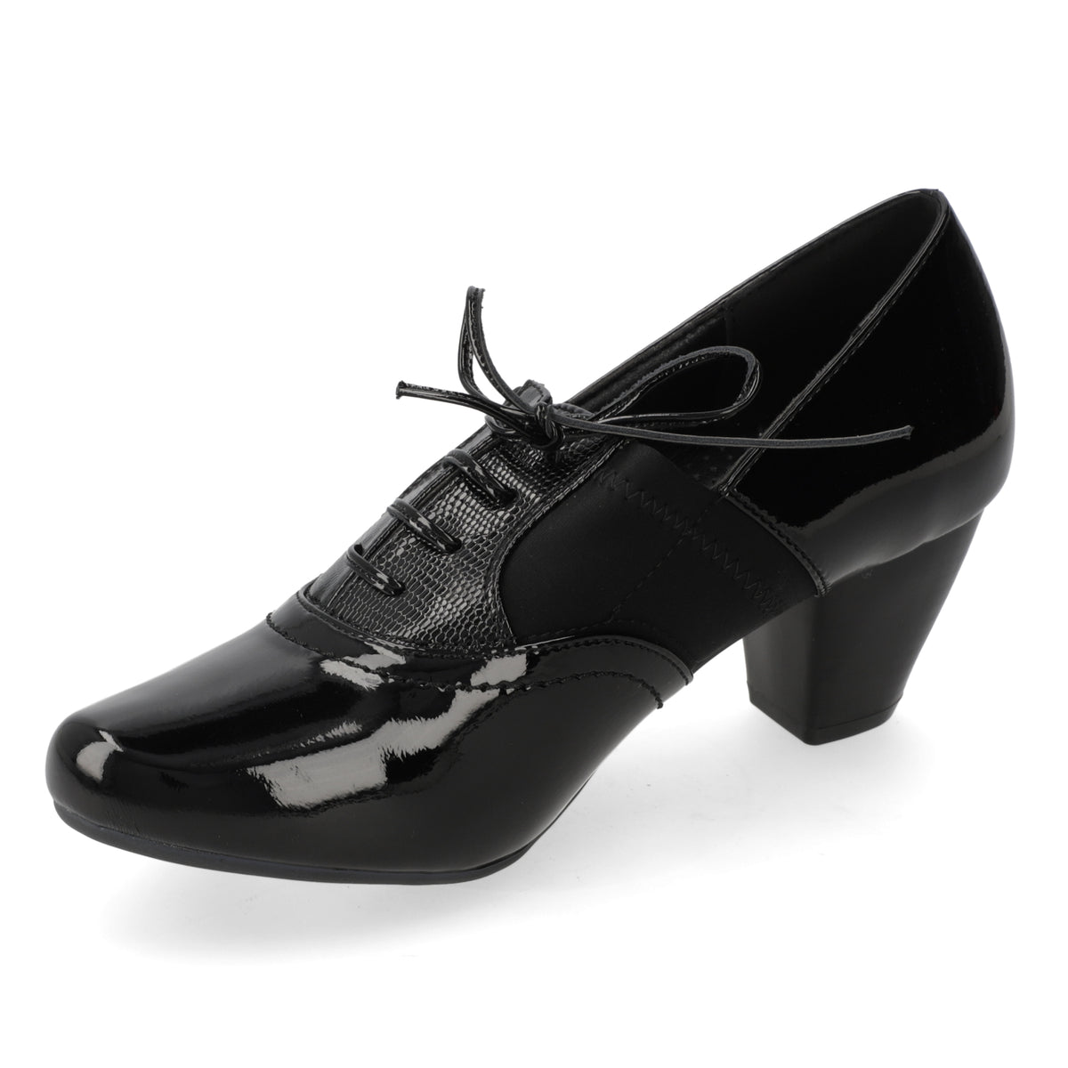 Taco Ancho 5 cm Negro New Walk 35 / Negro