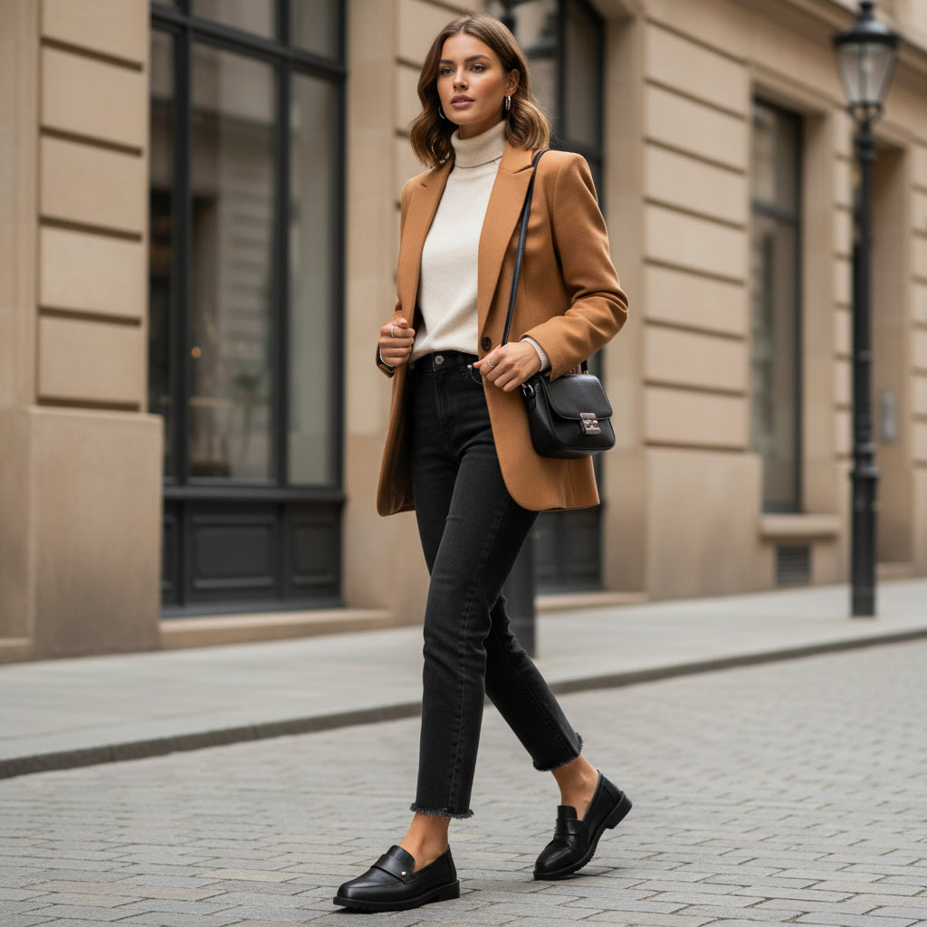 Mocasin Negro New Walk