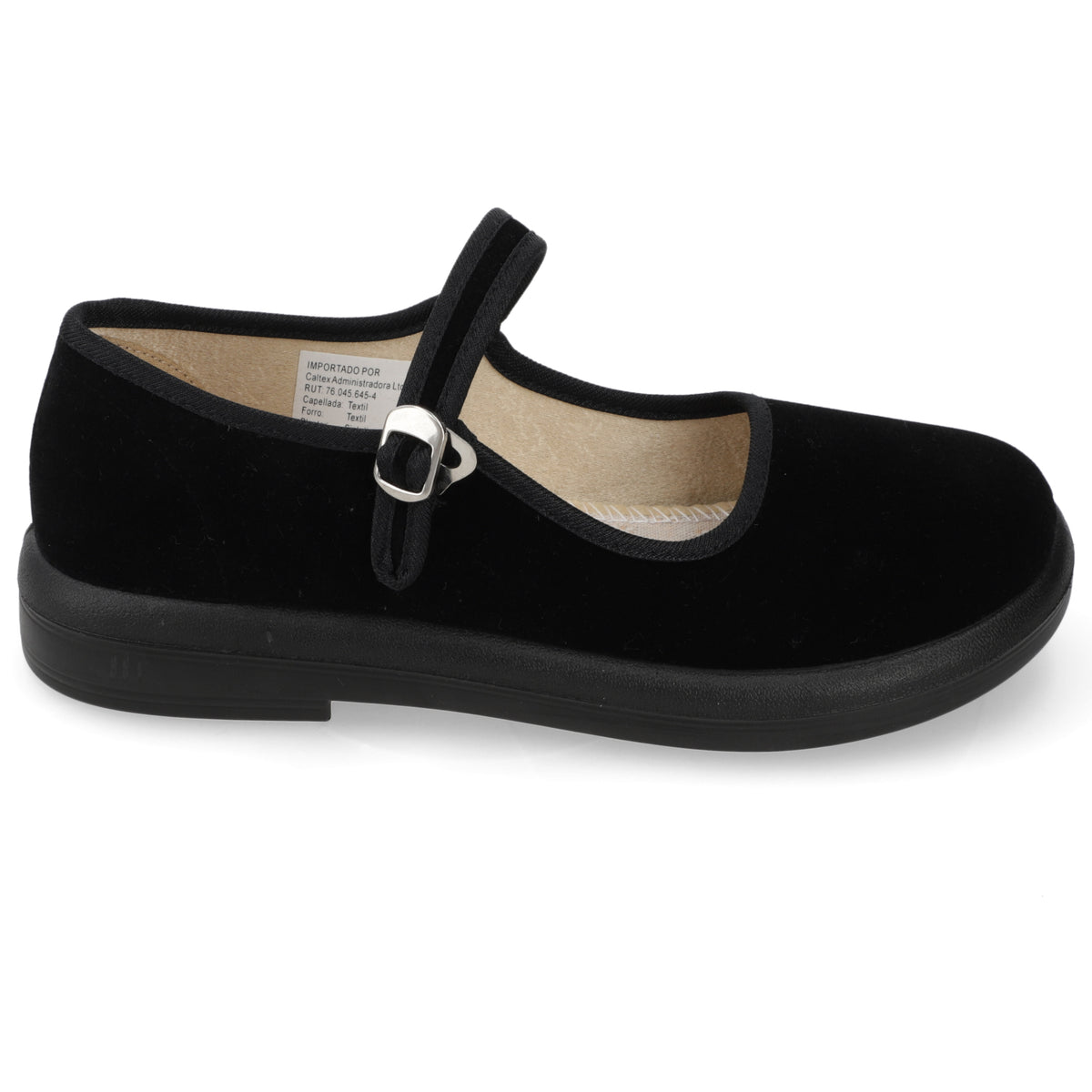 Ballerina Negra New Walk Velvet 35 / Negra