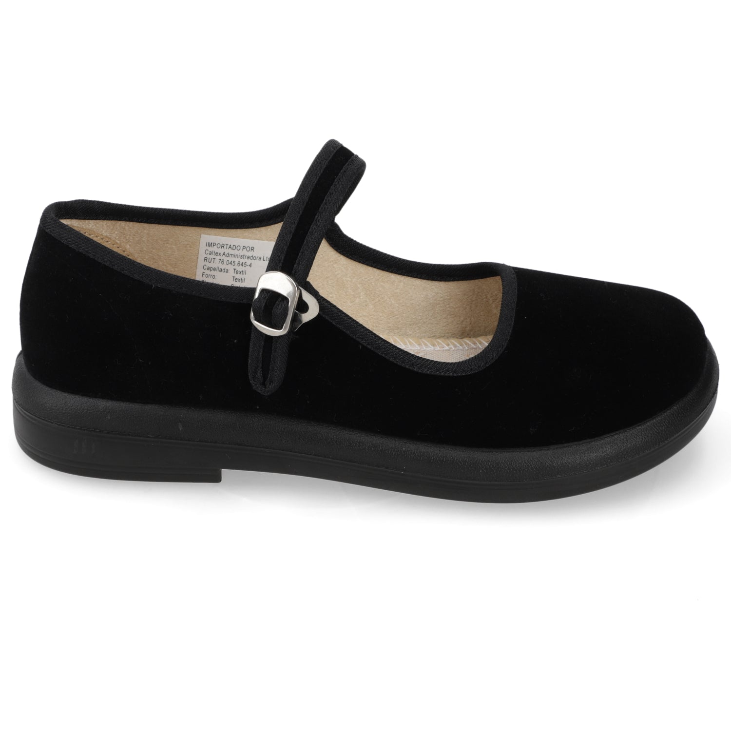Ballerina Negra New Walk Velvet 35 / Negra