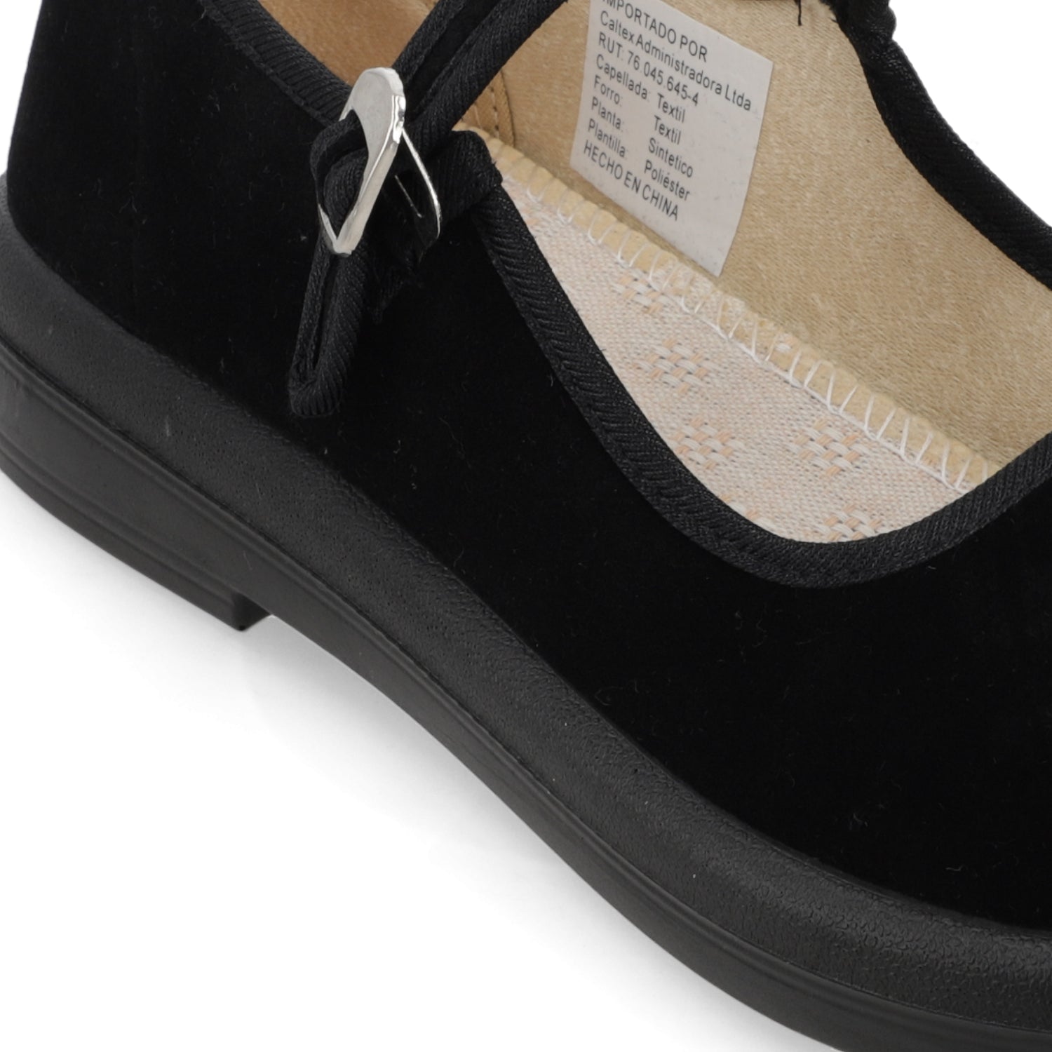 Ballerina Negra New Walk Velvet 35 / Negra