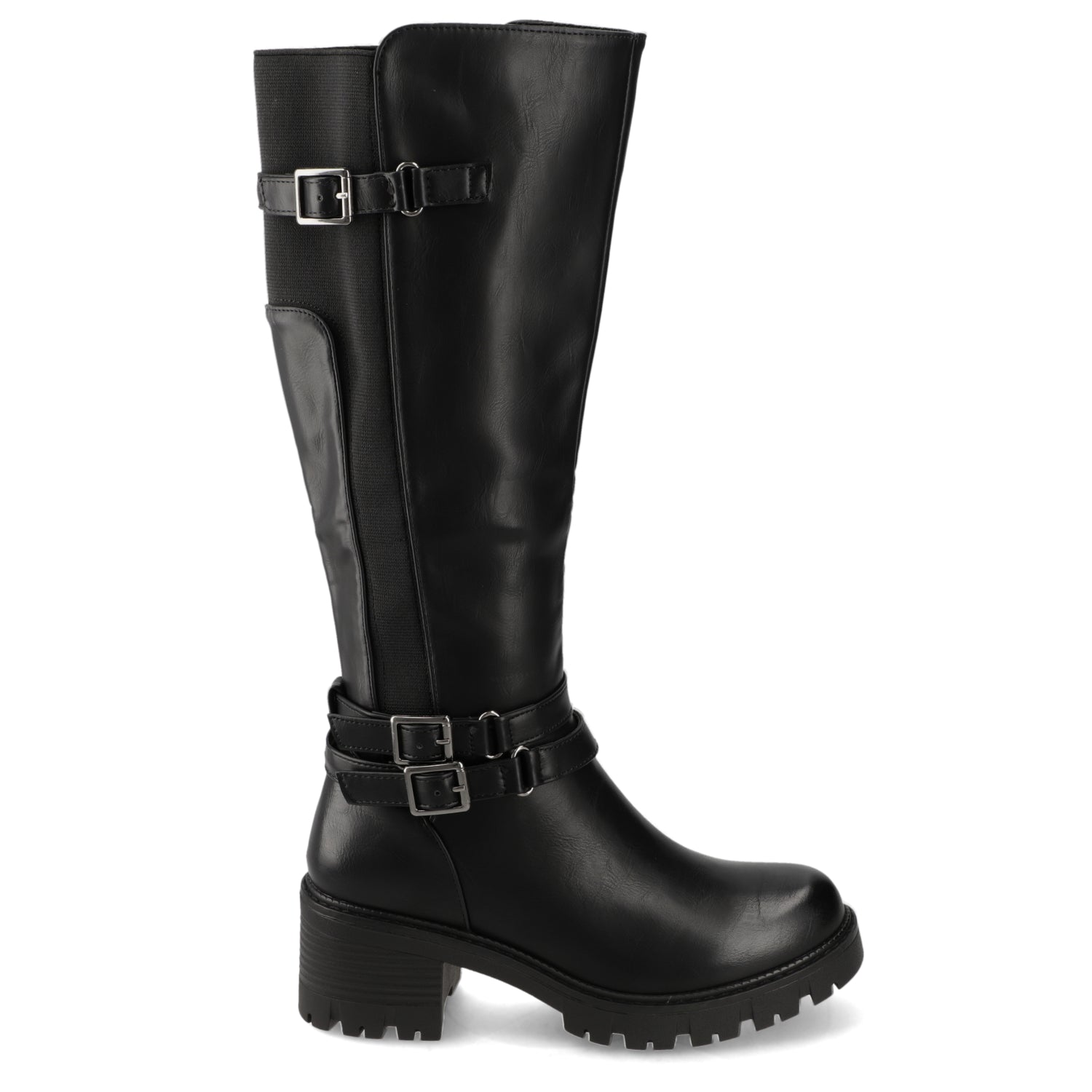 Bota Taco Negra New Walk