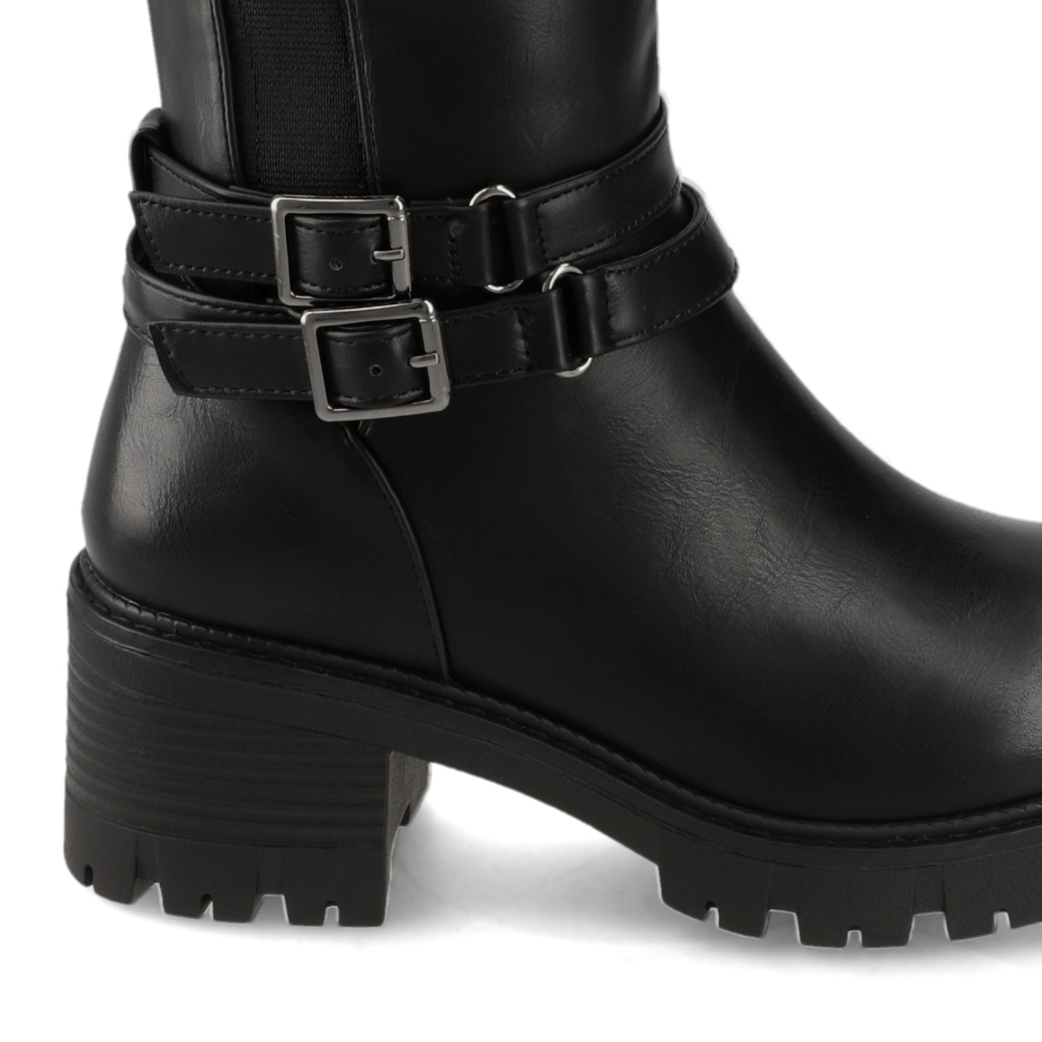 Bota Taco Negra New Walk