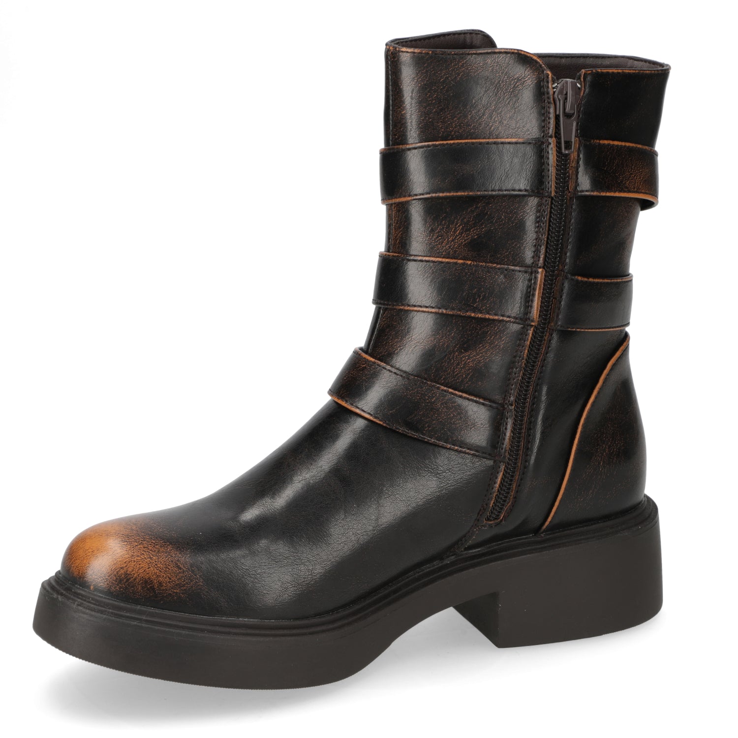 Bota Taco Ancho 3 cm CafŽ Agua de Coco 35 / CafŽ