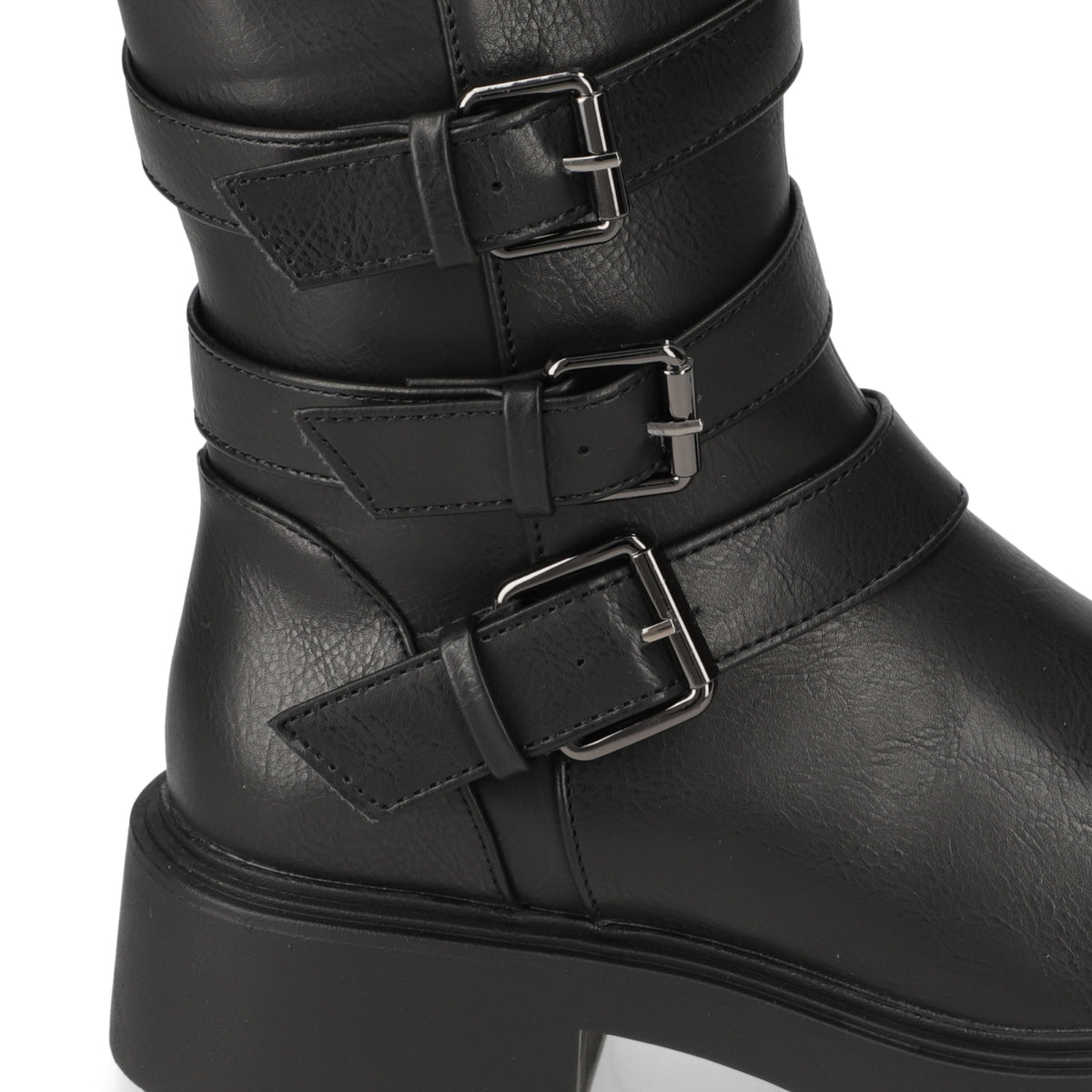 Bota Taco Ancho 3 cm Negro Agua de Coco 35 / Negro