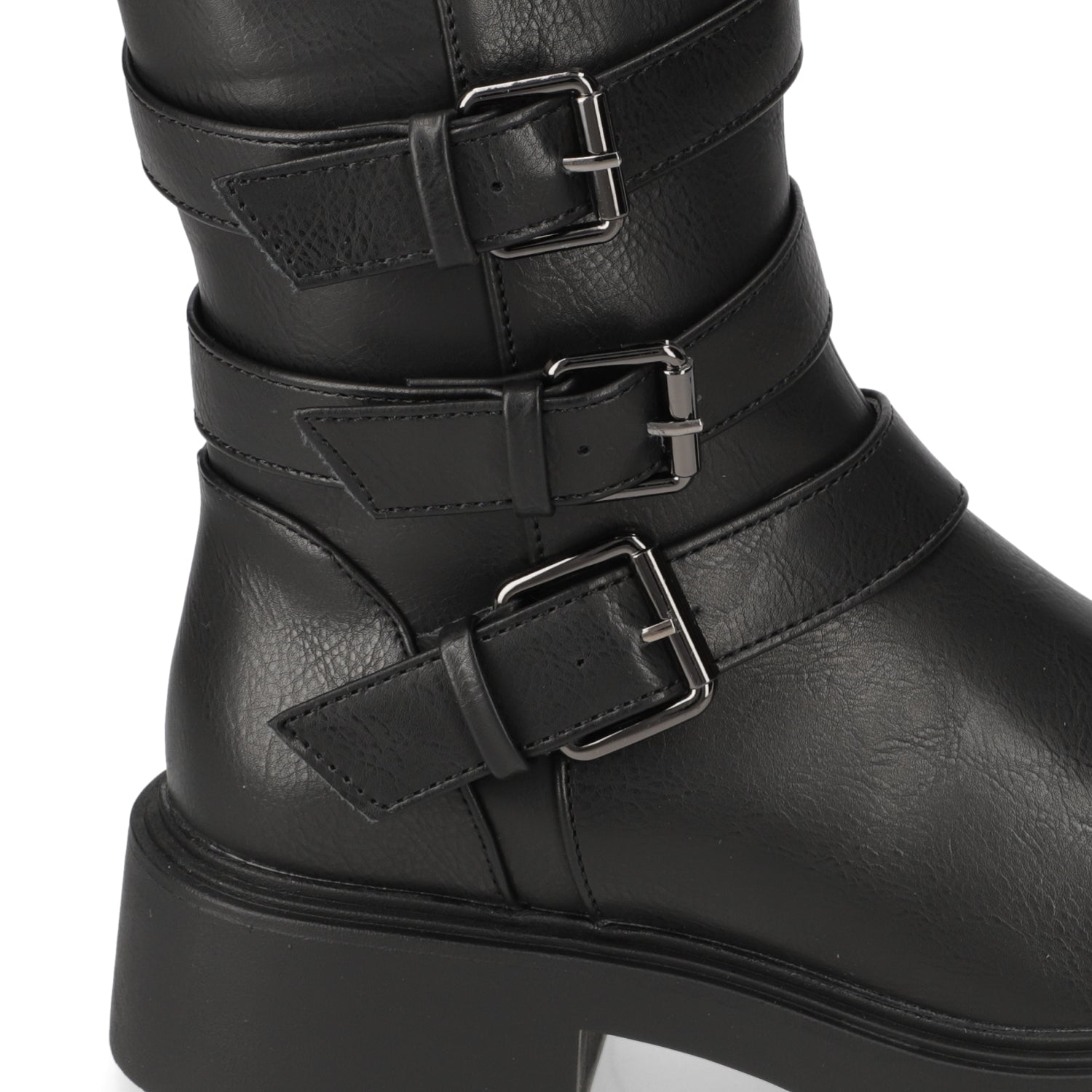 Bota Taco Ancho 3 cm Negro Agua de Coco 35 / Negro