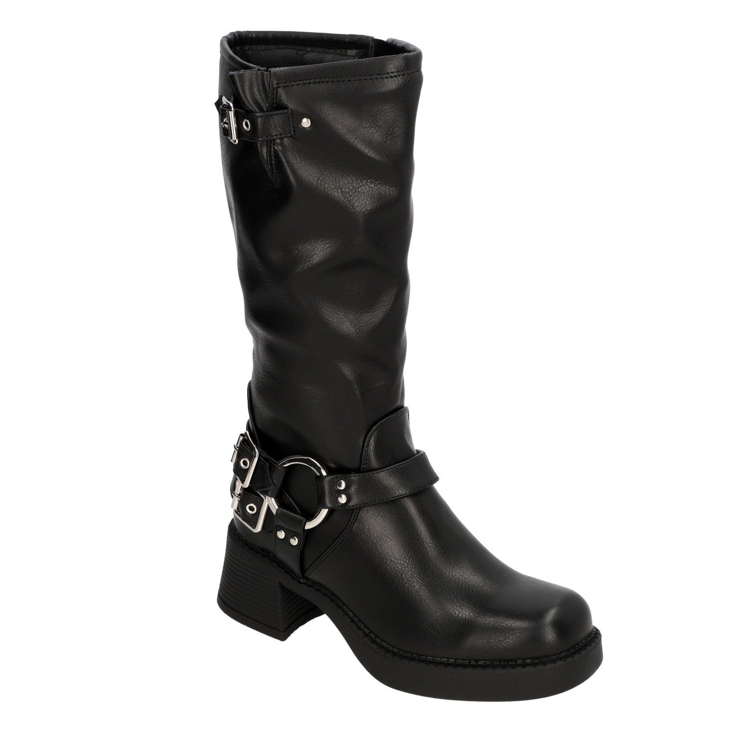 Bota Taco Ancho 5 cm Negro Agua de Coco 35 / Negro