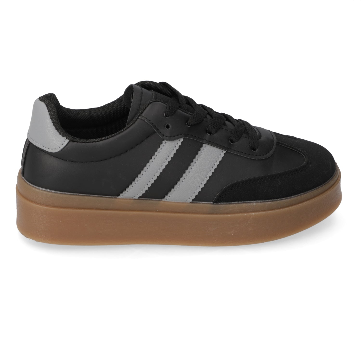 Zapatilla Casual Negra 35 / Negro