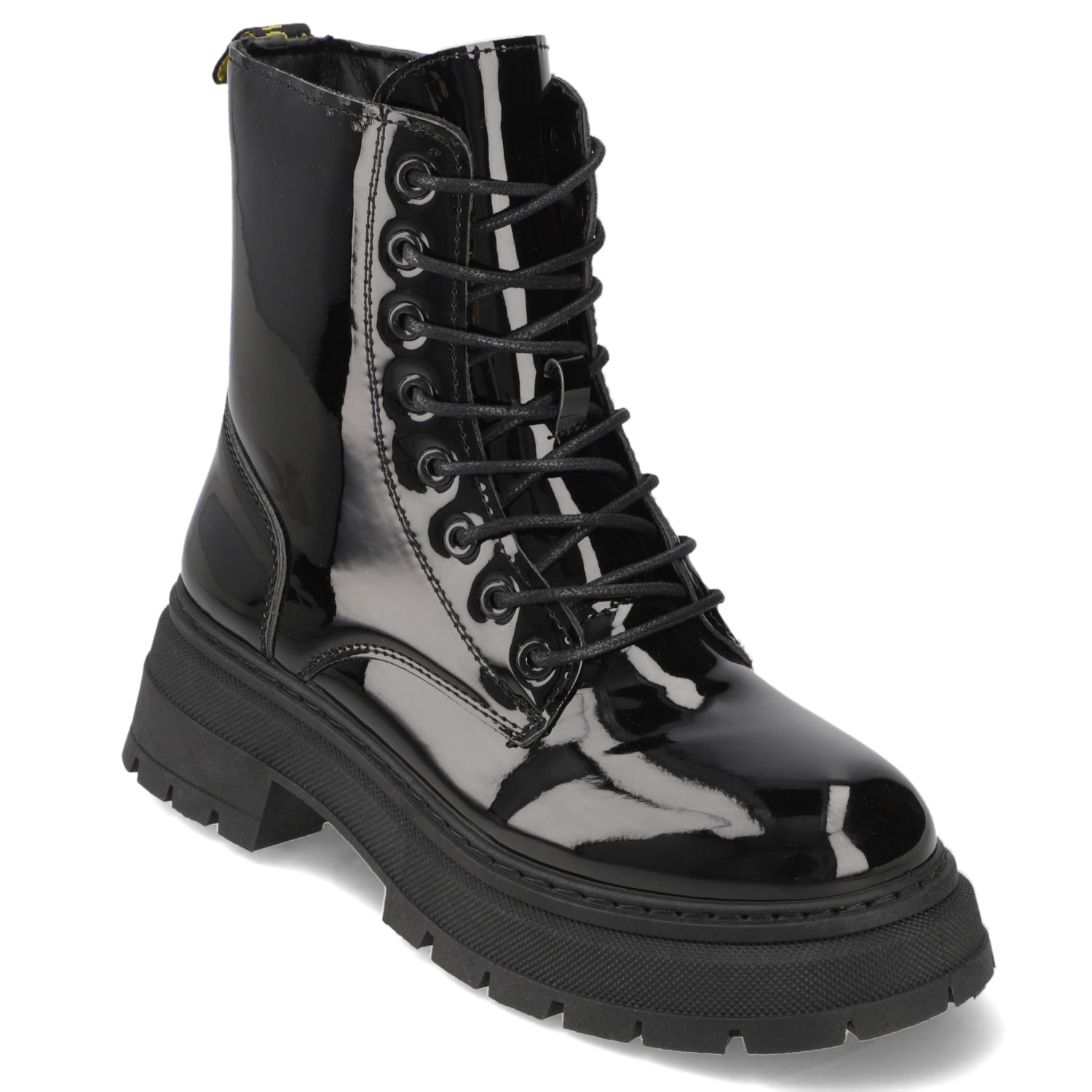 Botín Negra de Charol