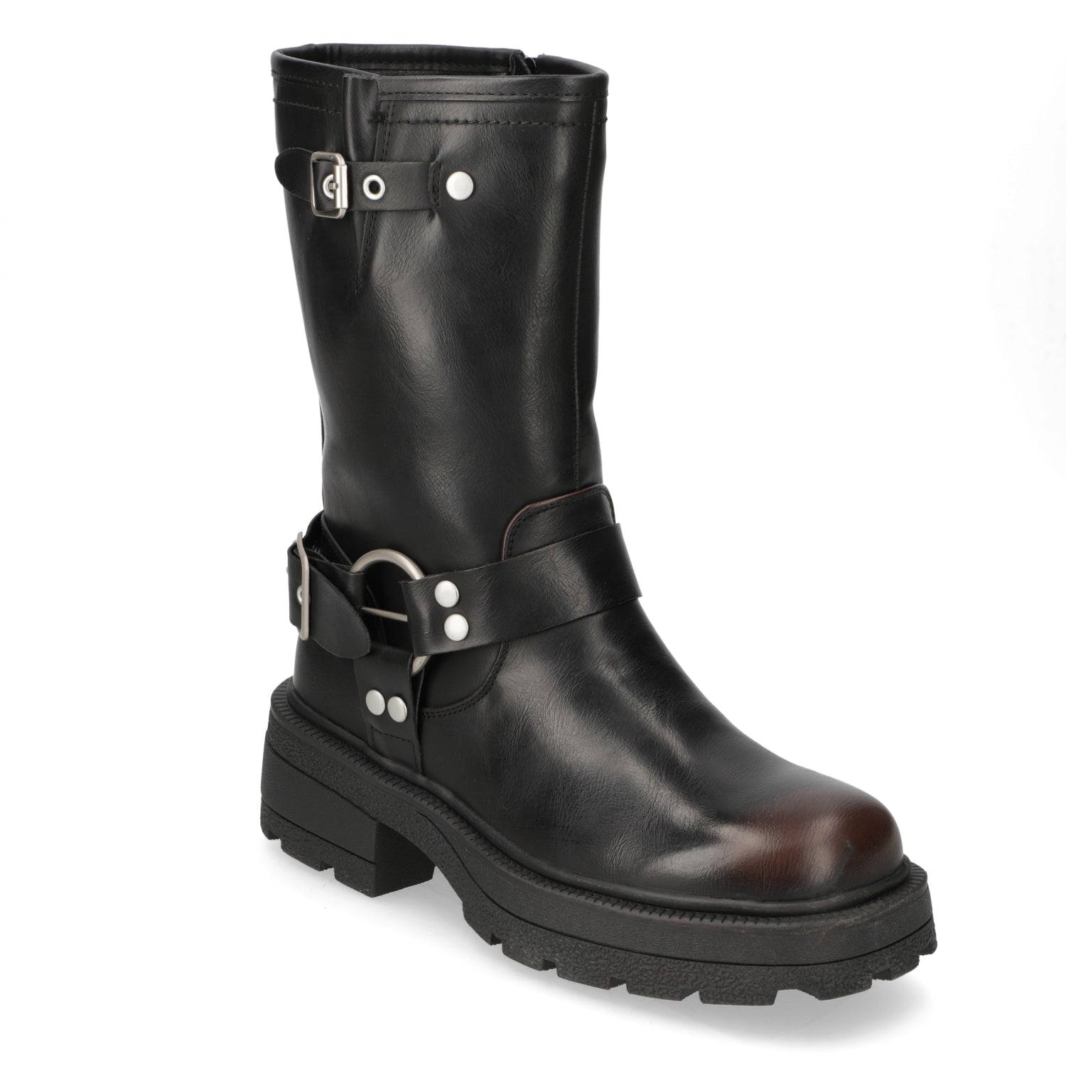 Bota Taco Ancho Negro New Walk 35 / Negro