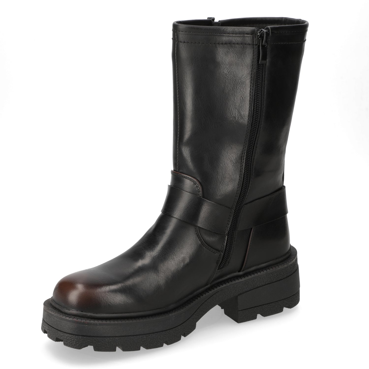Bota Taco Ancho Negro New Walk 35 / Negro
