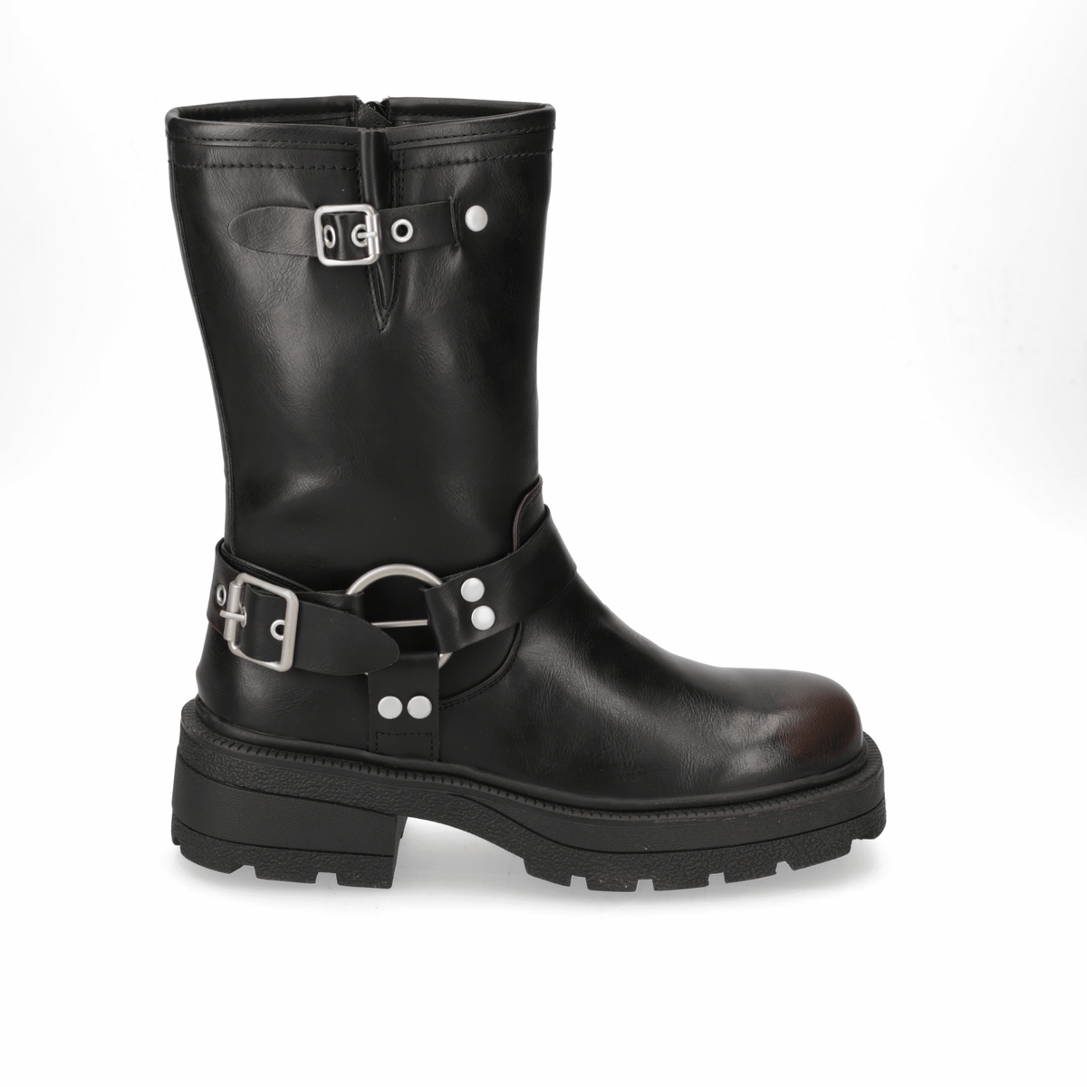 Bota Taco Ancho Negro New Walk 35 / Negro