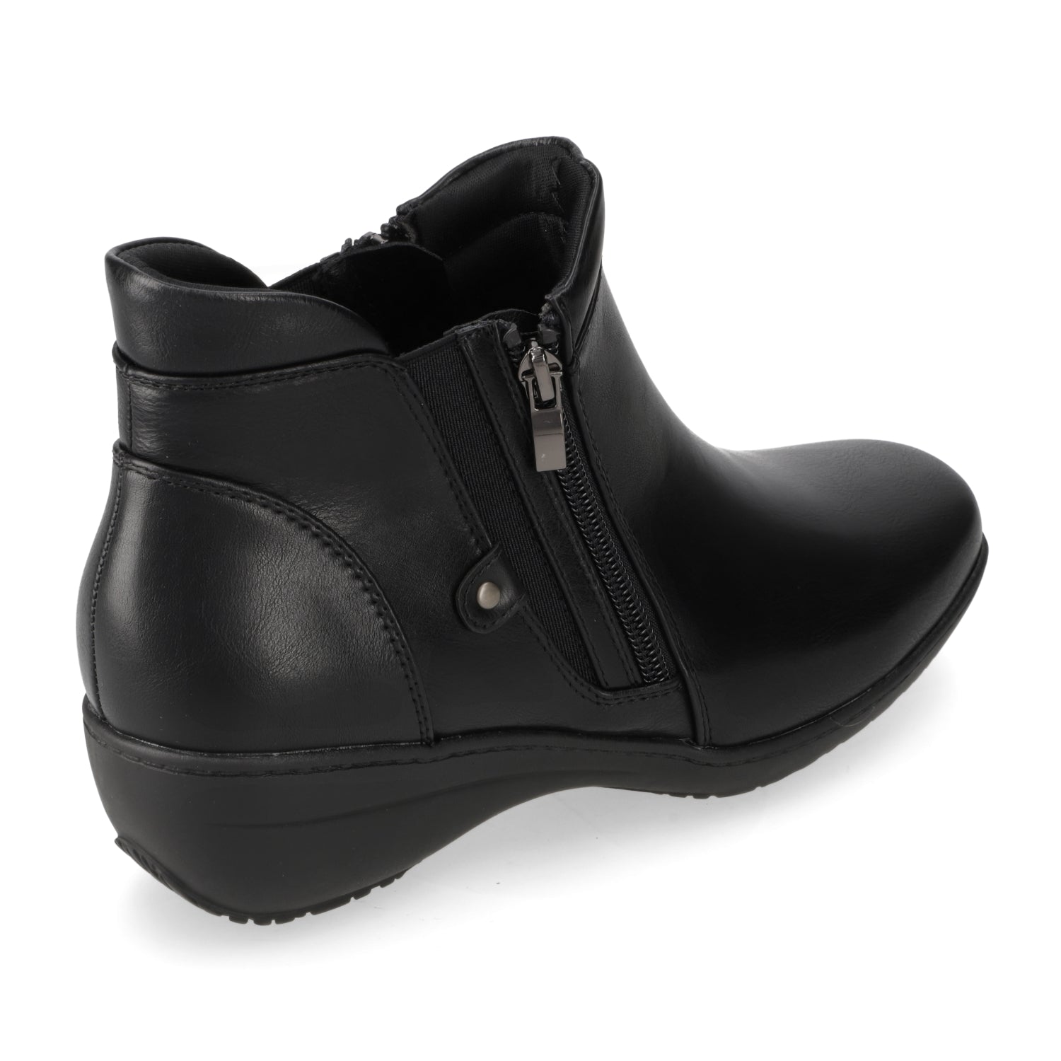 Botines Taco Cuña Negro New Walk 35 / Negro