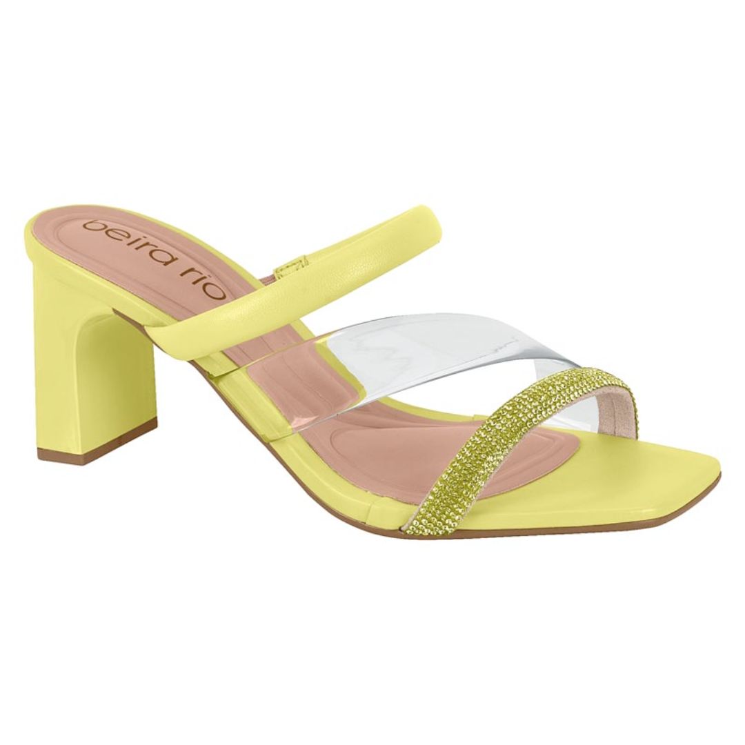 Sandalia Mujer Beira Rio Ecocuero Amarillo 8466-211-24700-87794
