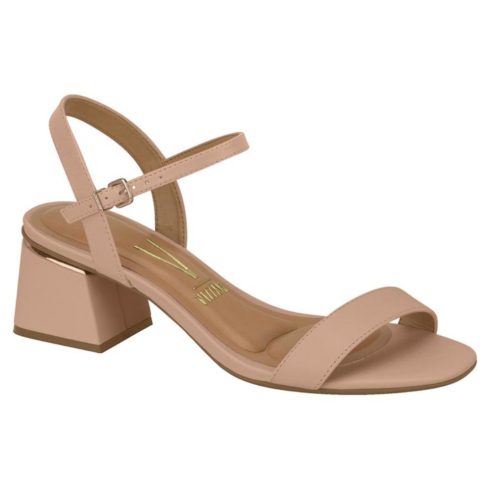 Sandalia Taco Cuero Eco Cuero Nude 6428-101-7286-52531