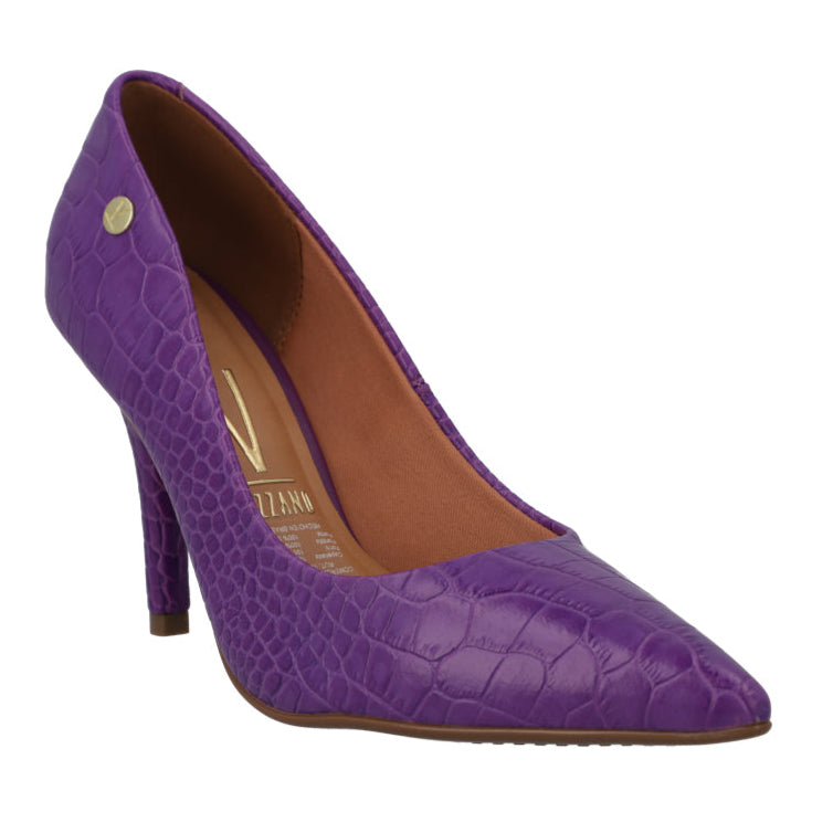 Zapato Taco Aguja Stiletto Vizzano EcoCuero Croco Violeta 1184-1101-25561-90283