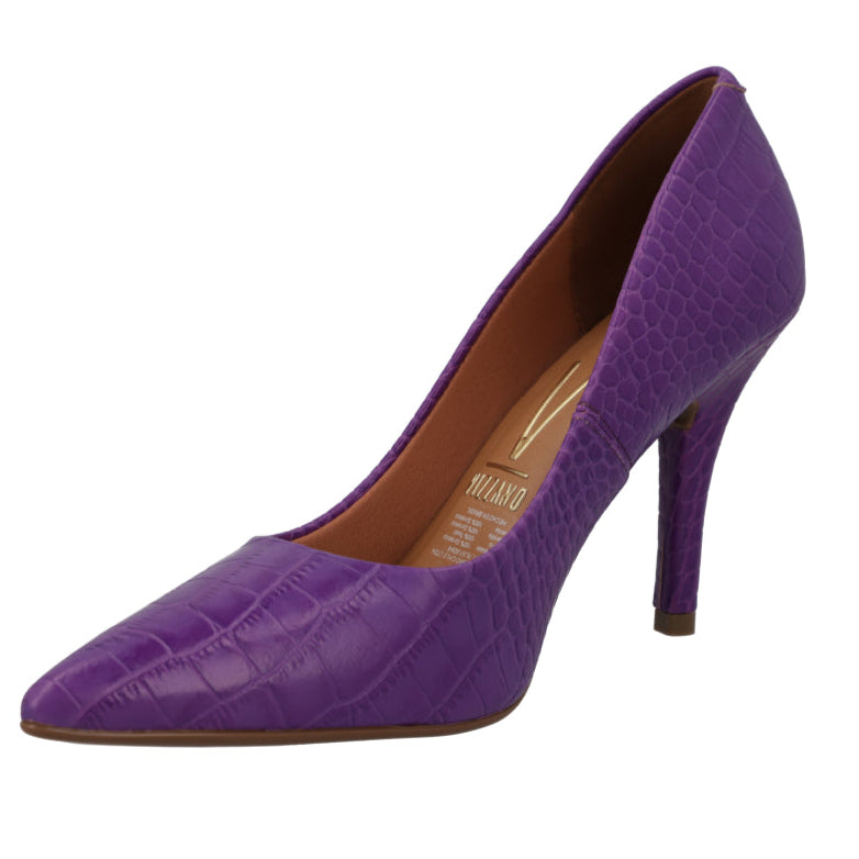 Zapato Taco Aguja Stiletto Vizzano EcoCuero Croco Violeta 1184-1101-25561-90283